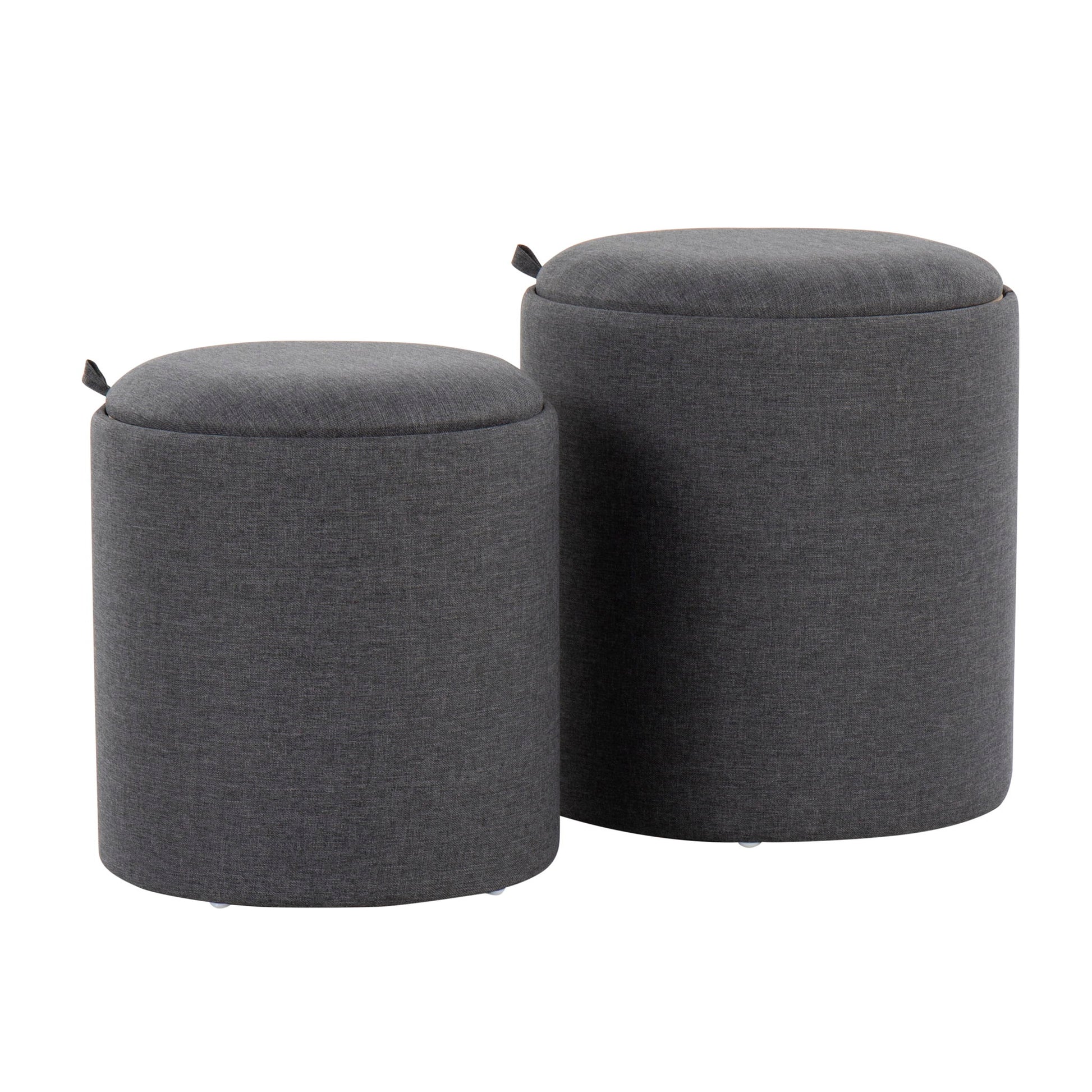 Tray - Contemporary Nesting Ottoman Set - Best Buy Furniture