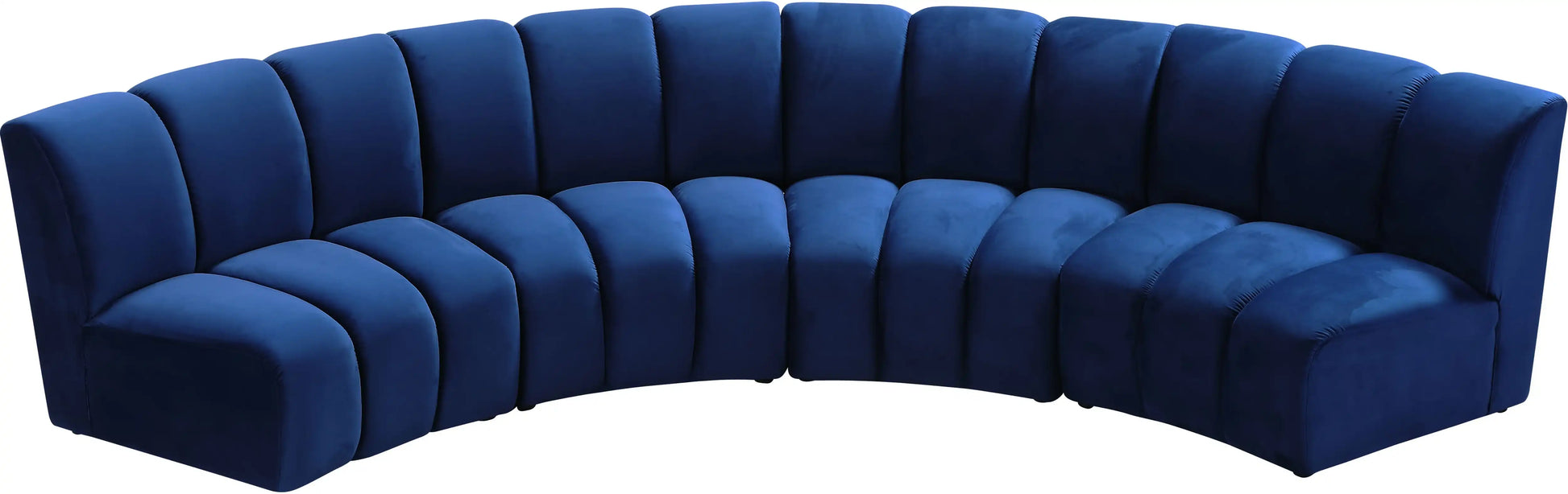 Infinity - 4 Piece Velvet Modular Sectional - Best Buy Furniture