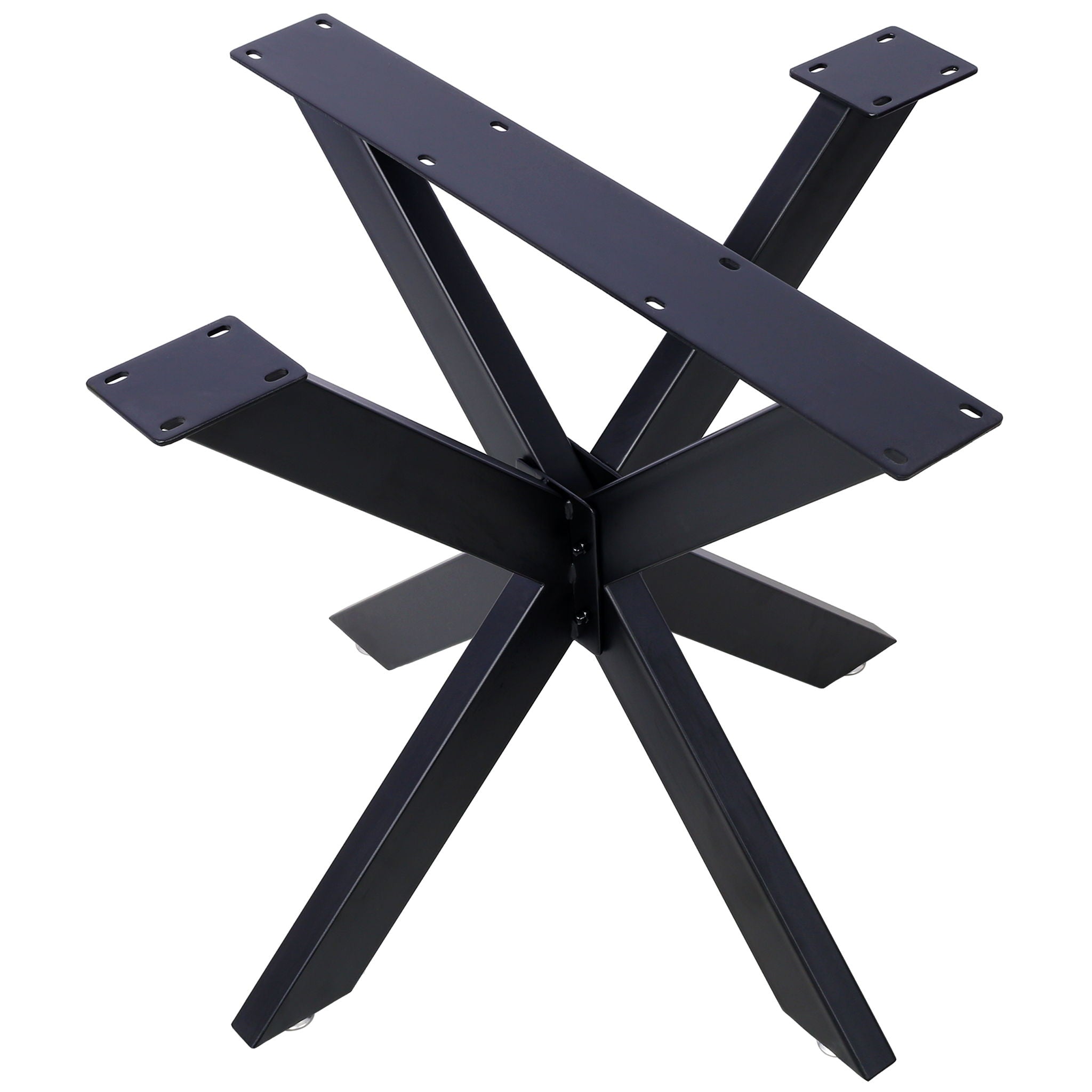 Spider Shaped Steel Table Legs, Metal Dining Table Frame, Heavy Duty Box Section Table Base - Black - Best Buy Furniture