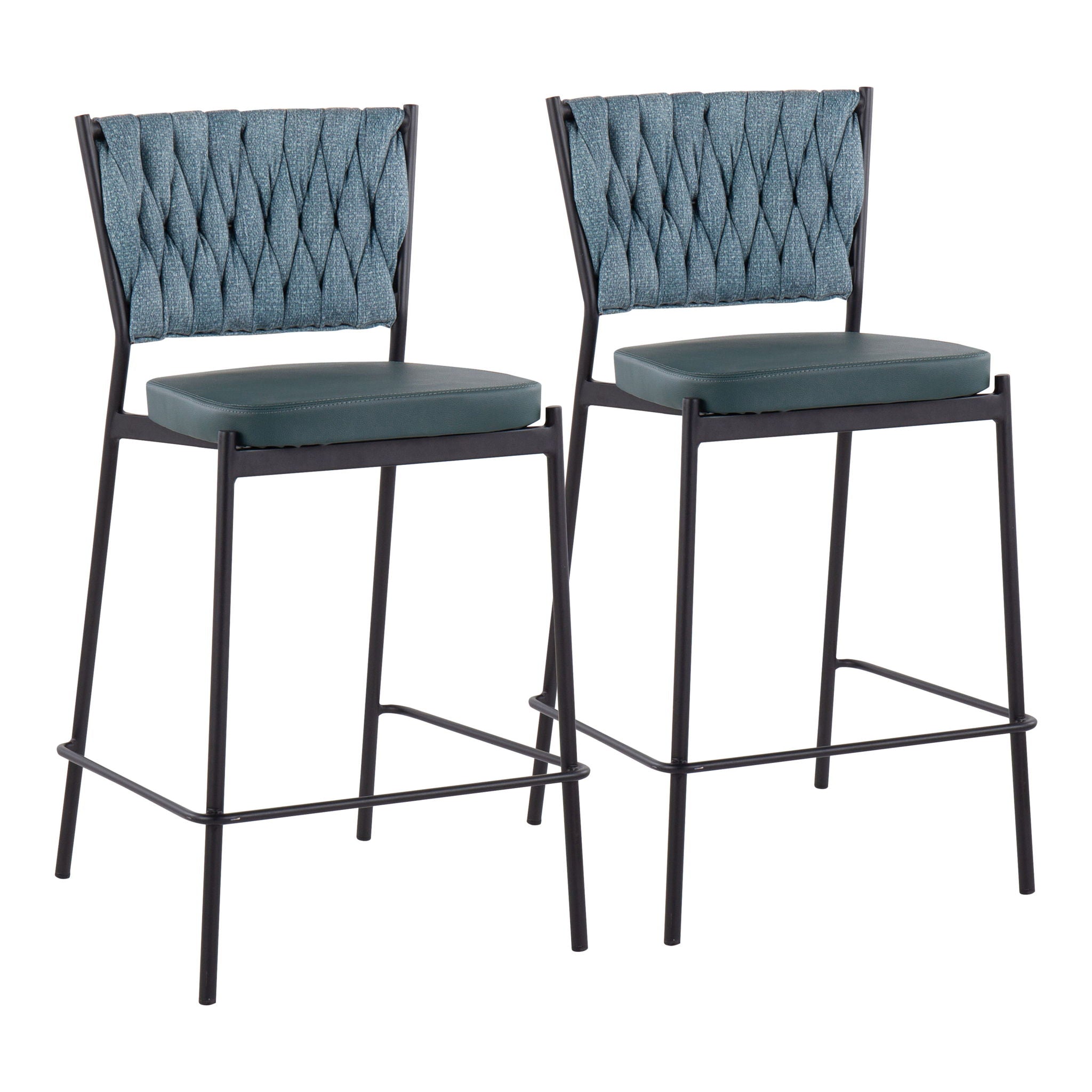 Tania - Braided Contemporary Counter Stool (Set of 2) - Best Buy Furniture