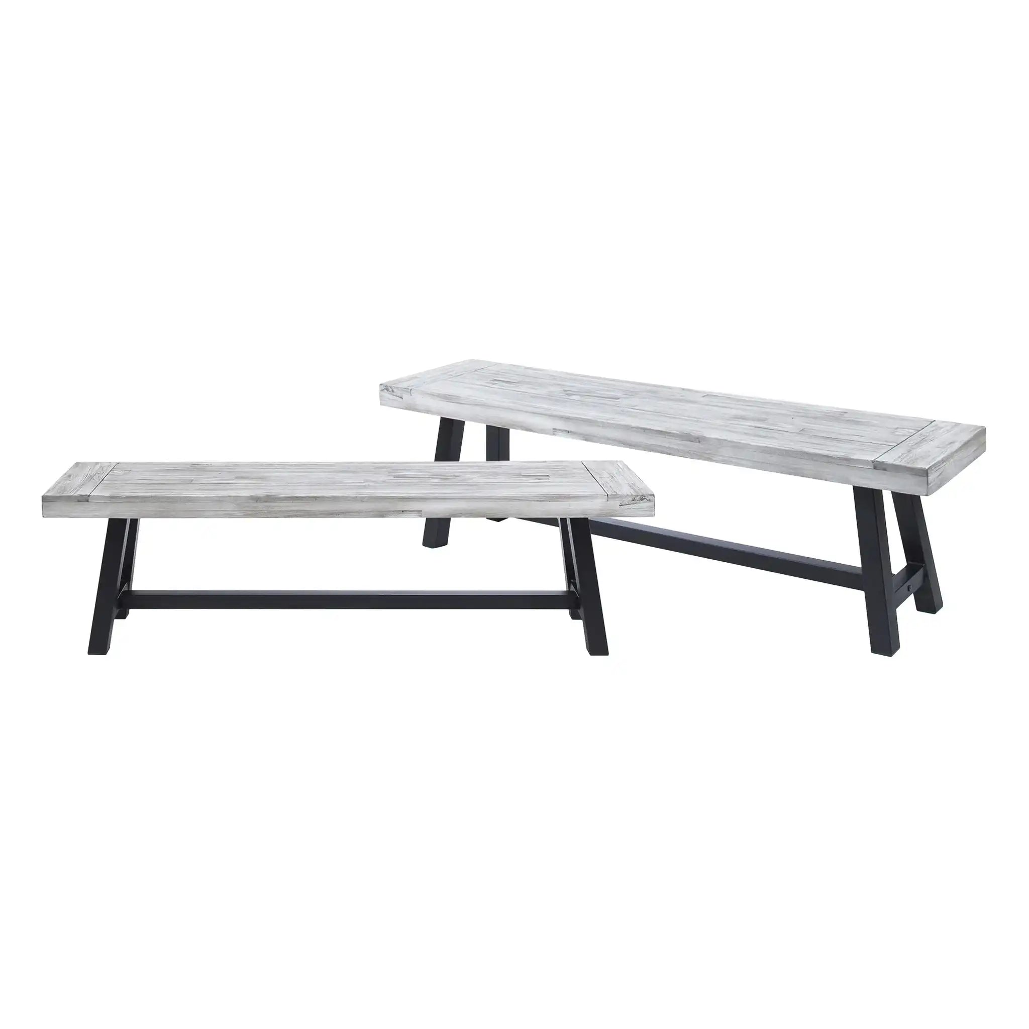 Tranquilizer - Outdoor Acacia Wood Bench With Slat Panel Design - Best Buy Furniture