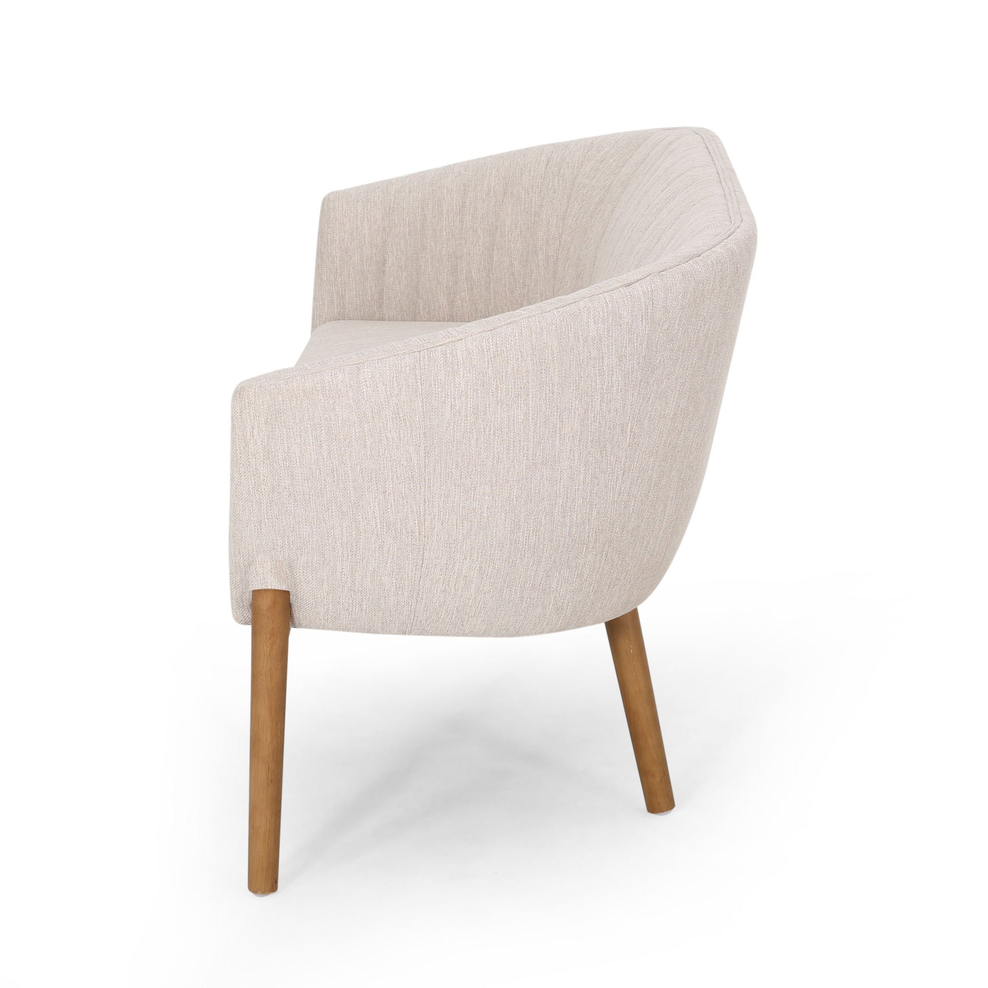 Mid Century Modern Loveseat With Channel Stitched Backrest - Best Buy Furniture
