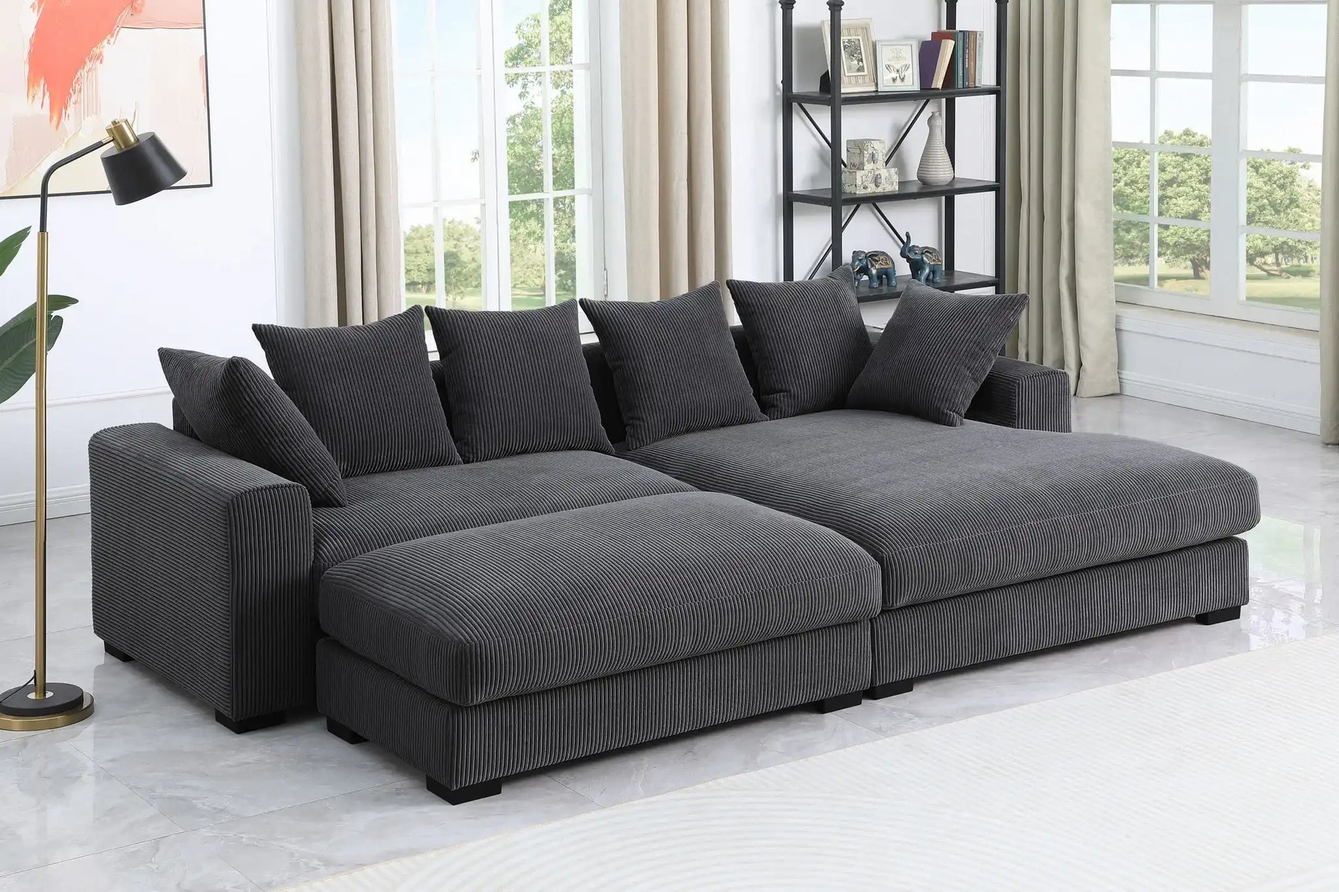 Duke - 4 Piece Upholstered Sectional - Best Buy Furniture