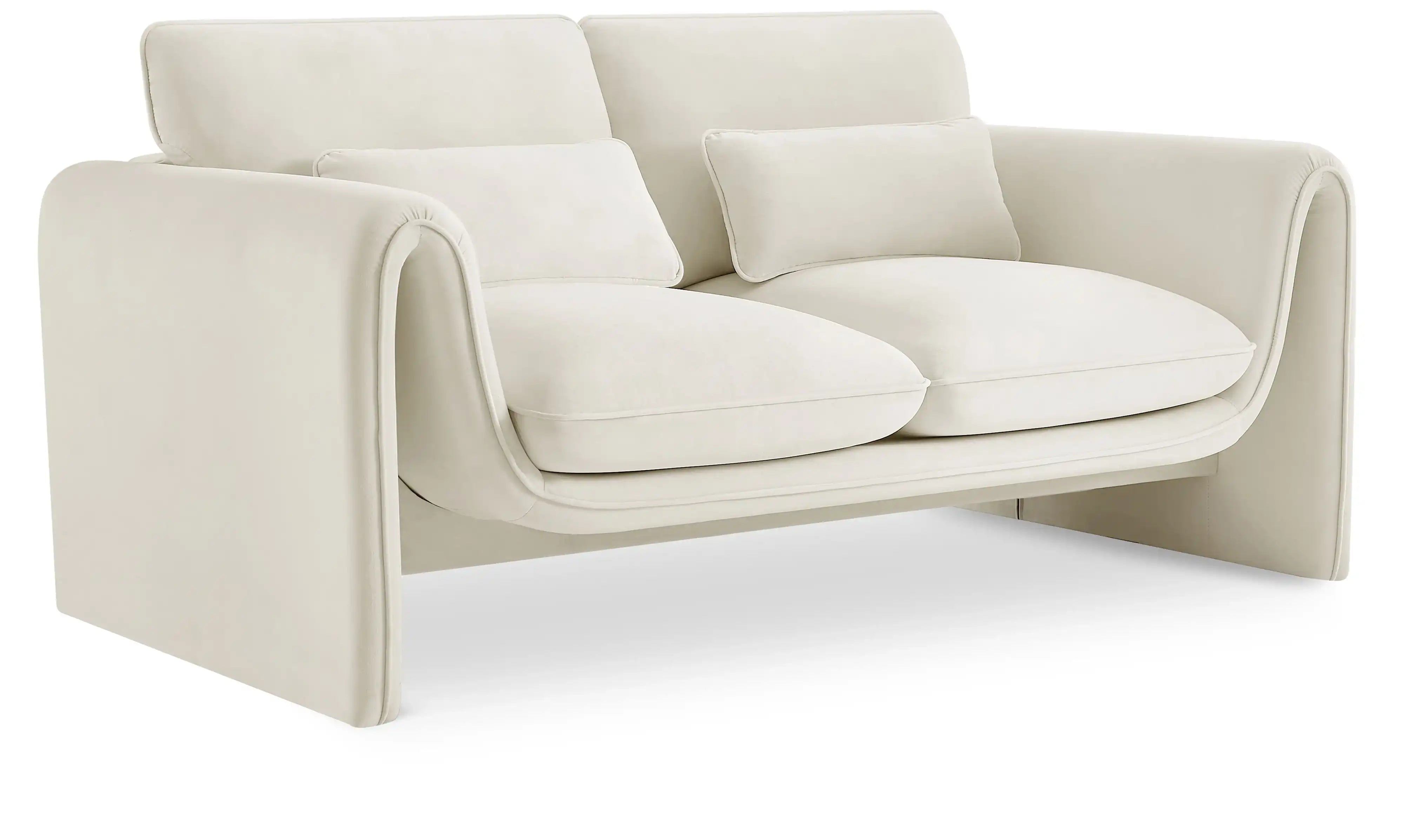 Sloan - Velvet Loveseat - Best Buy Furniture