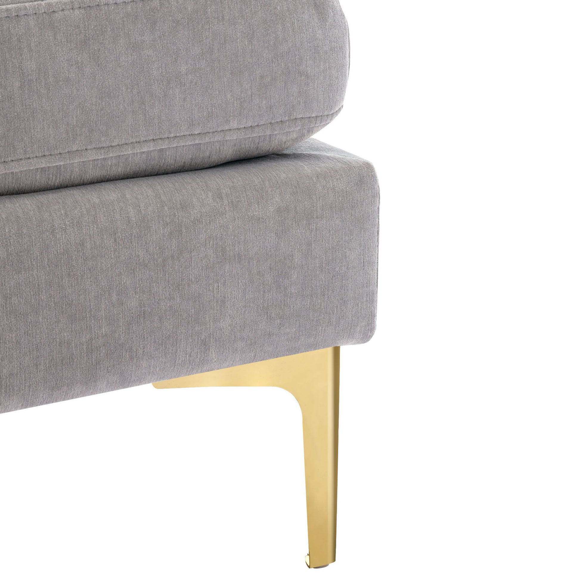 Modern L - Shape Convertible Sectional Sofa With Movable Ottoman - Best Buy Furniture