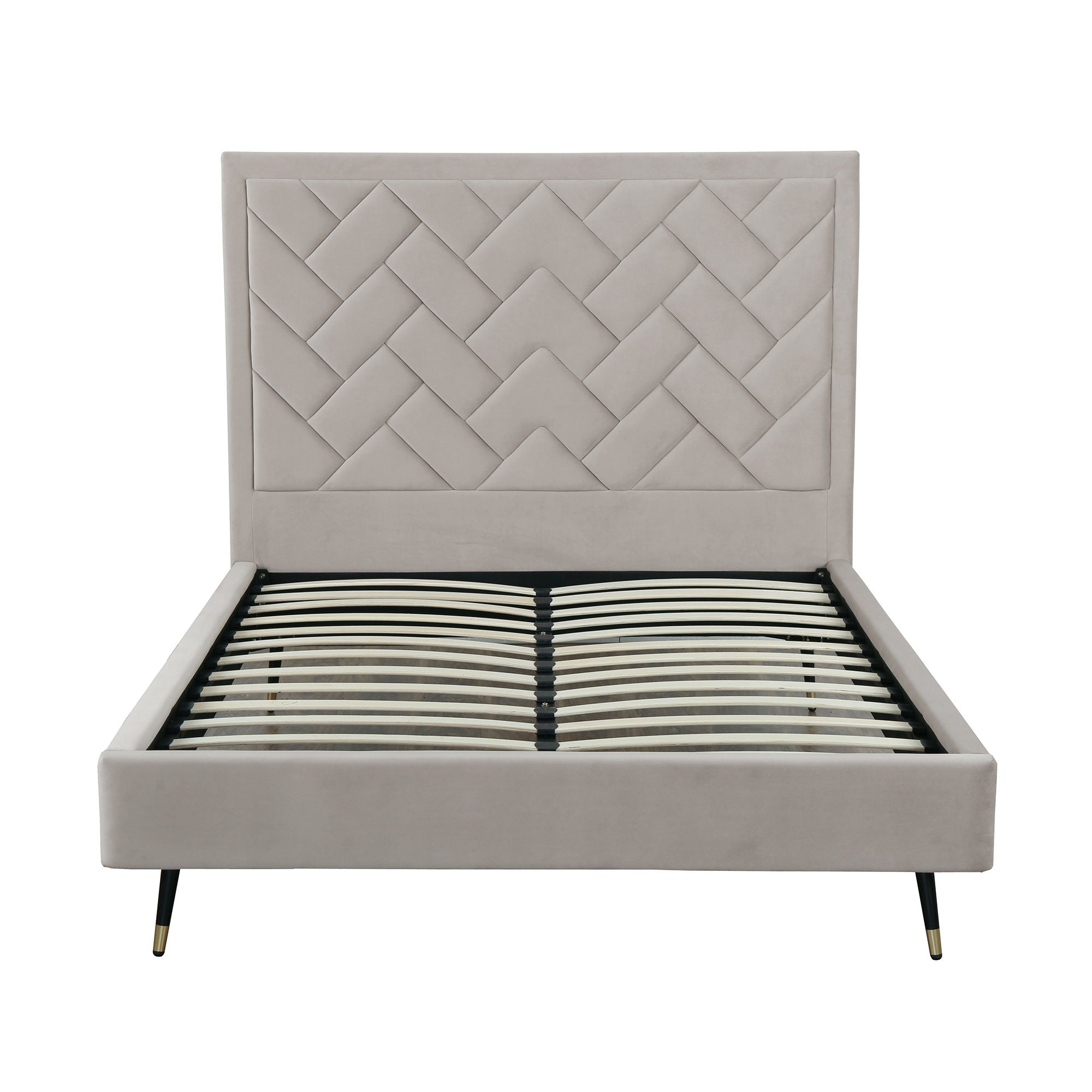 Crosby - Bed With Upholstered Headboard And Slats