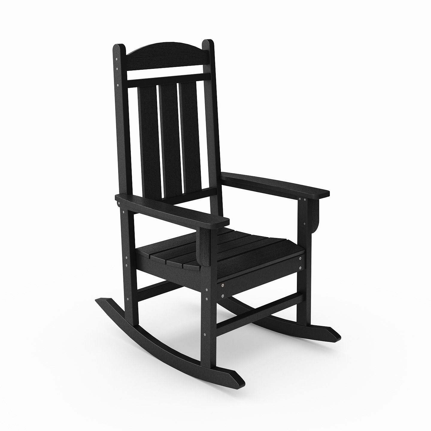 Traditional Porch Rocker Classic HDPE Poly Lumber For Porch, Patio, And Garden Comfort - Best Buy Furniture