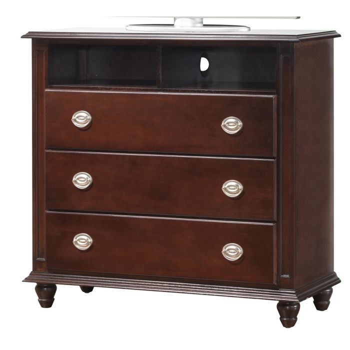 Media Storage Chest Elegant - Cappuccino - Best Buy Furniture