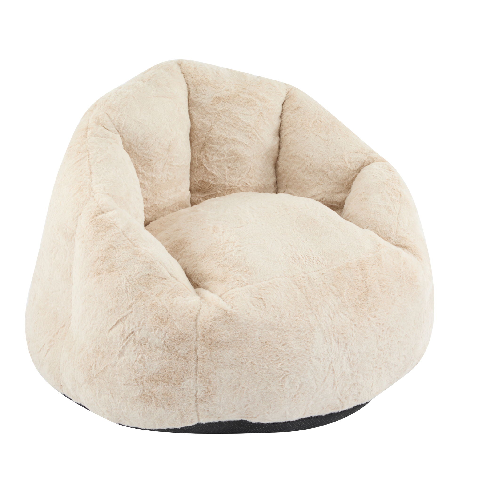 Albi - Indoor Cozy Armchair Style Bean Bag - Beige - Best Buy Furniture
