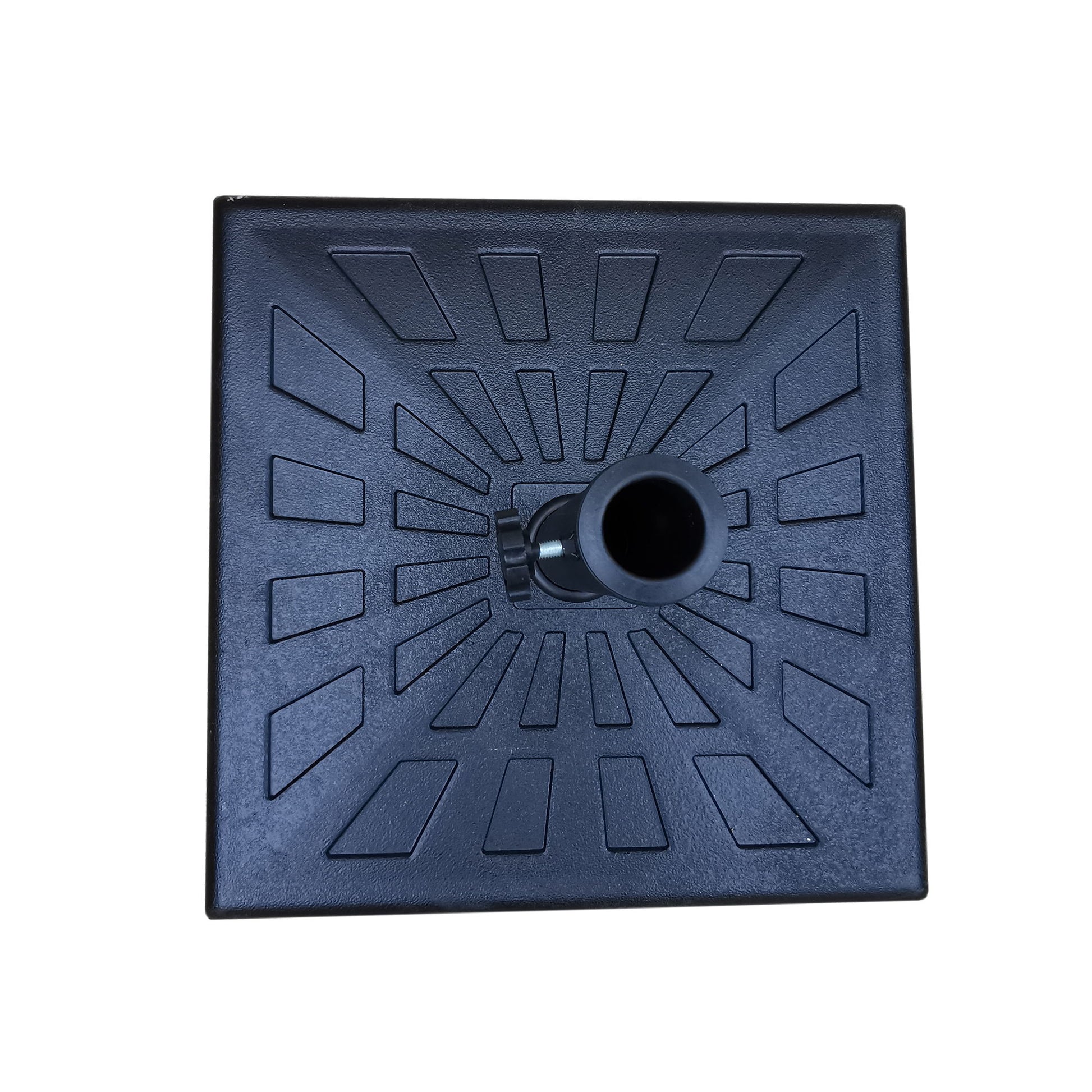 8.8' Outdoor Aluminum Patio Umbrella With 42 Pound Square Resin Umbrella Base - Best Buy Furniture