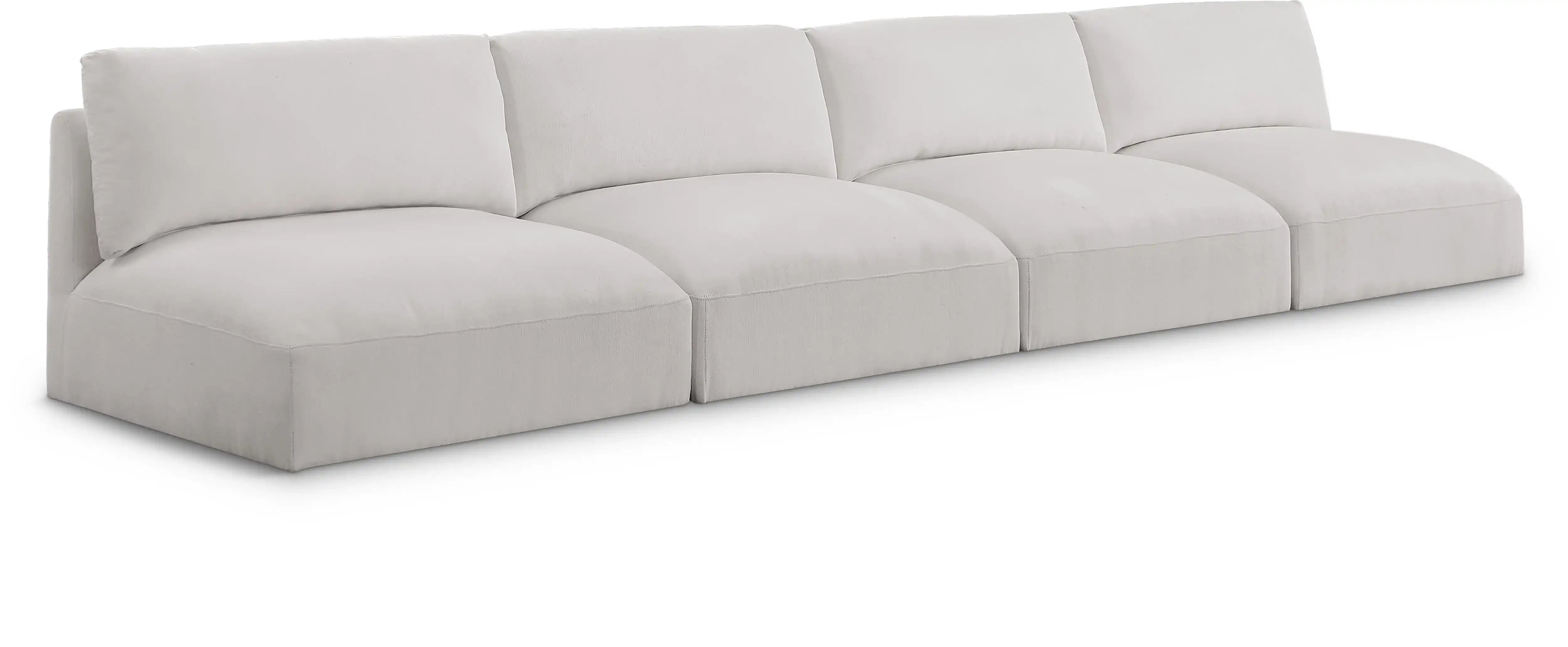 Ease - 4 Seat Modular Armless Sofa - Best Buy Furniture