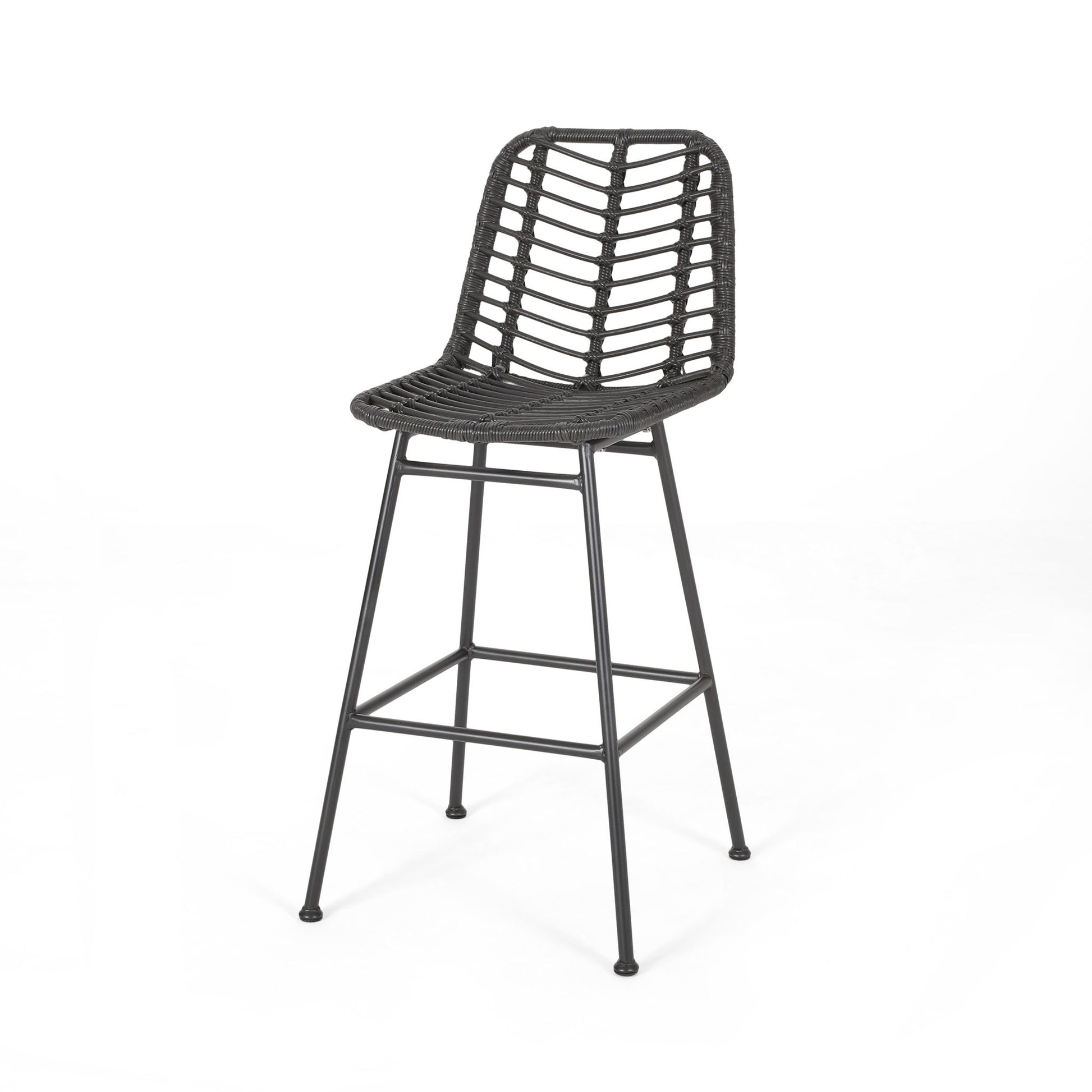 Sawtelle - Outdoor Wicker Barstools (Set of 2) - Best Buy Furniture