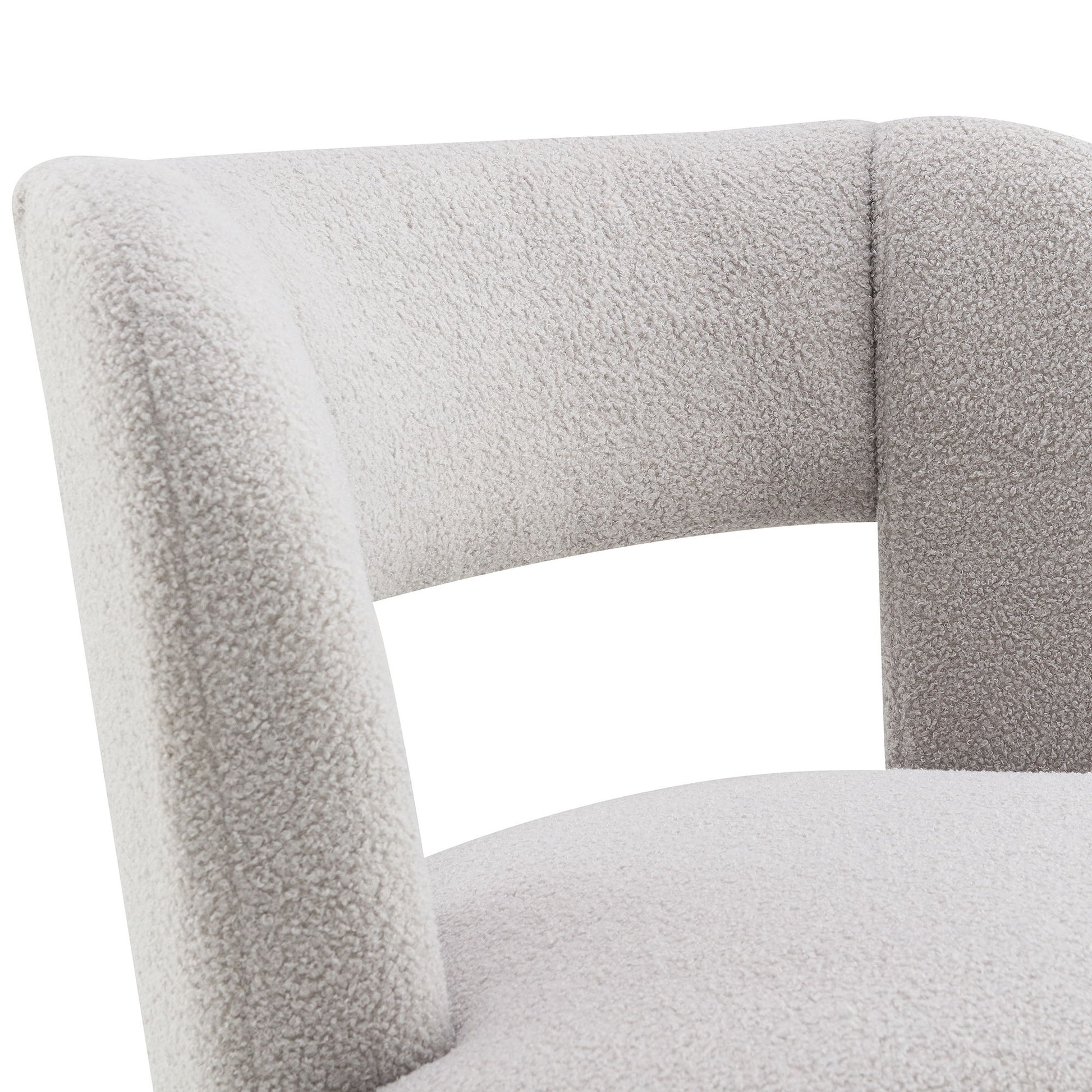 Swivel Comfy Round Barrel Chair With Soft Teddy Fabric For Living Room - Best Buy Furniture