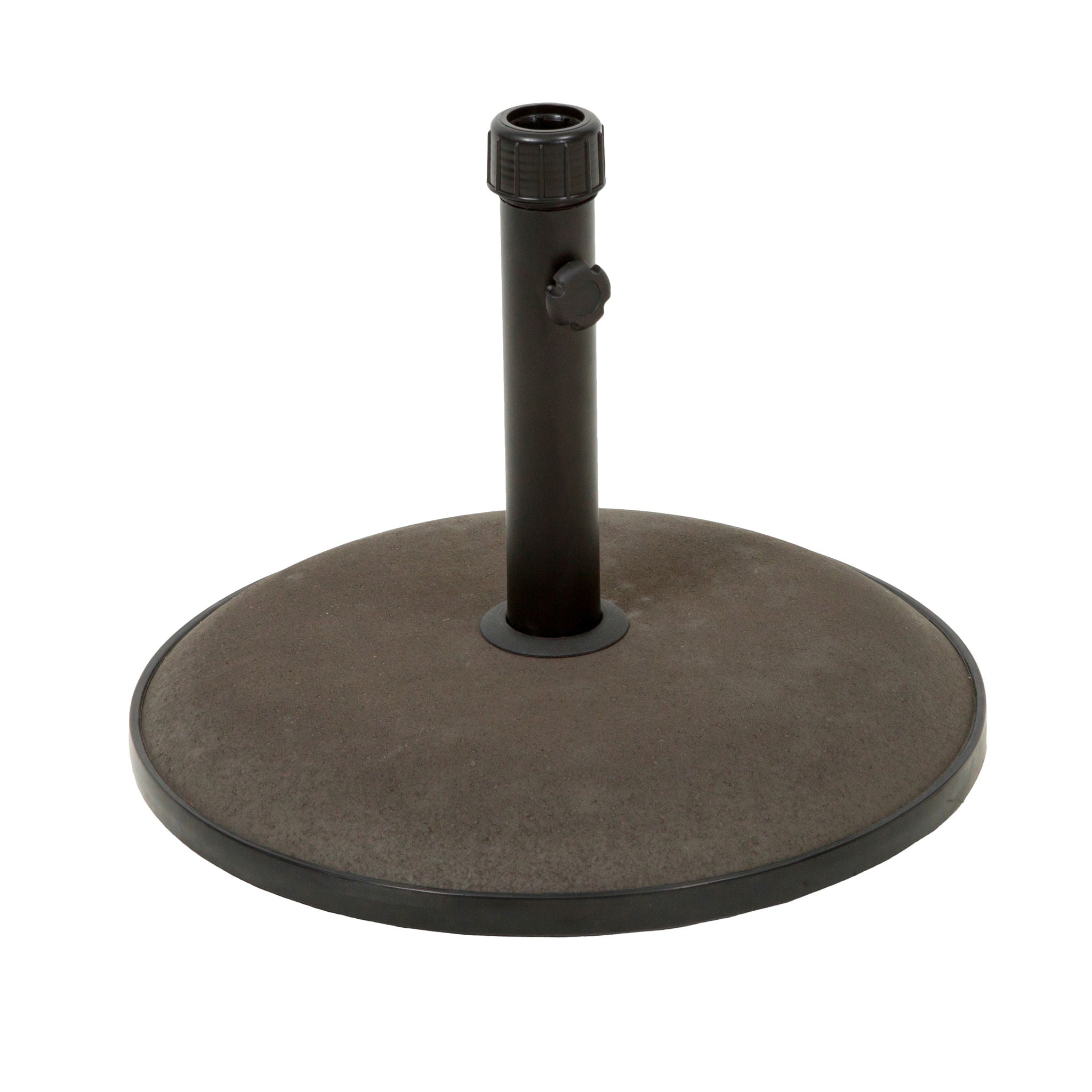 Um Holder Round Umbrella Base 66 Lbs Concrete - Brown - Best Buy Furniture