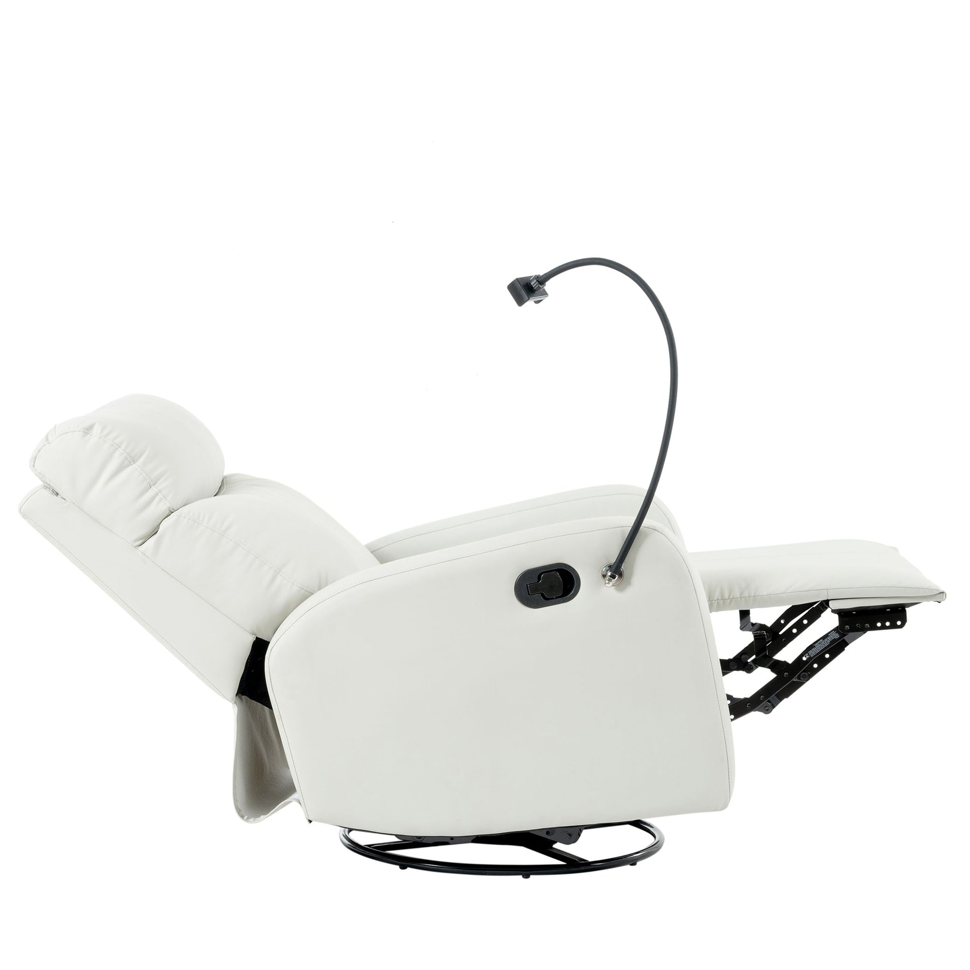 Rocking Recliner Chair, 360 Degree Swivel Nursery Rocking Chair, Glider Chair, Modern Small Rocking Swivel Recliner Chair For Bedroom, Living Room Chair Home Theater Seat, Phone Holder - Light Gray - Best Buy Furniture