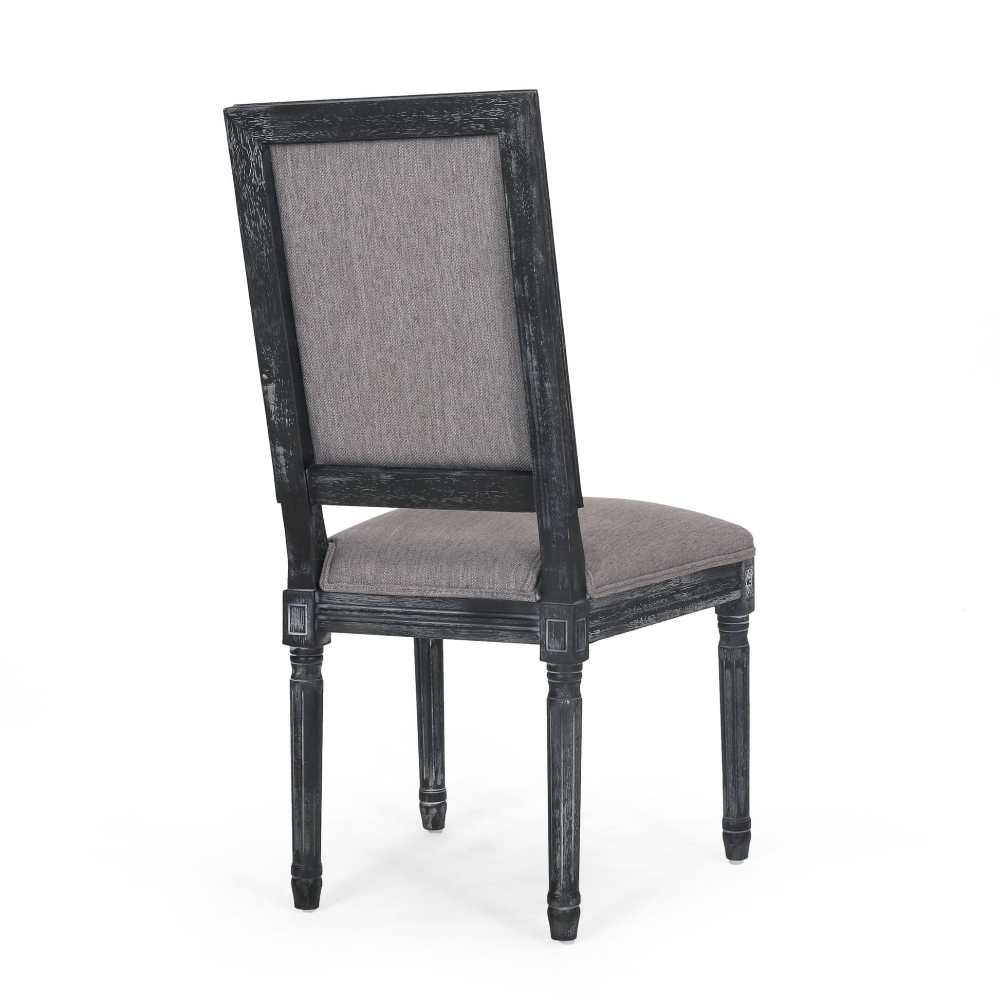 French Country Style Dining Chair With Upholstered Seating And Fluted Legs - Best Buy Furniture