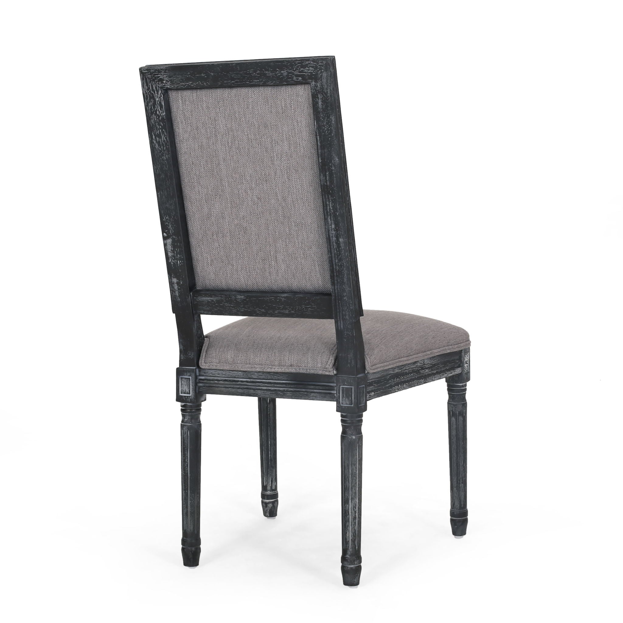 French Country Style Dining Chair With Upholstered Seating And Fluted Legs - Best Buy Furniture