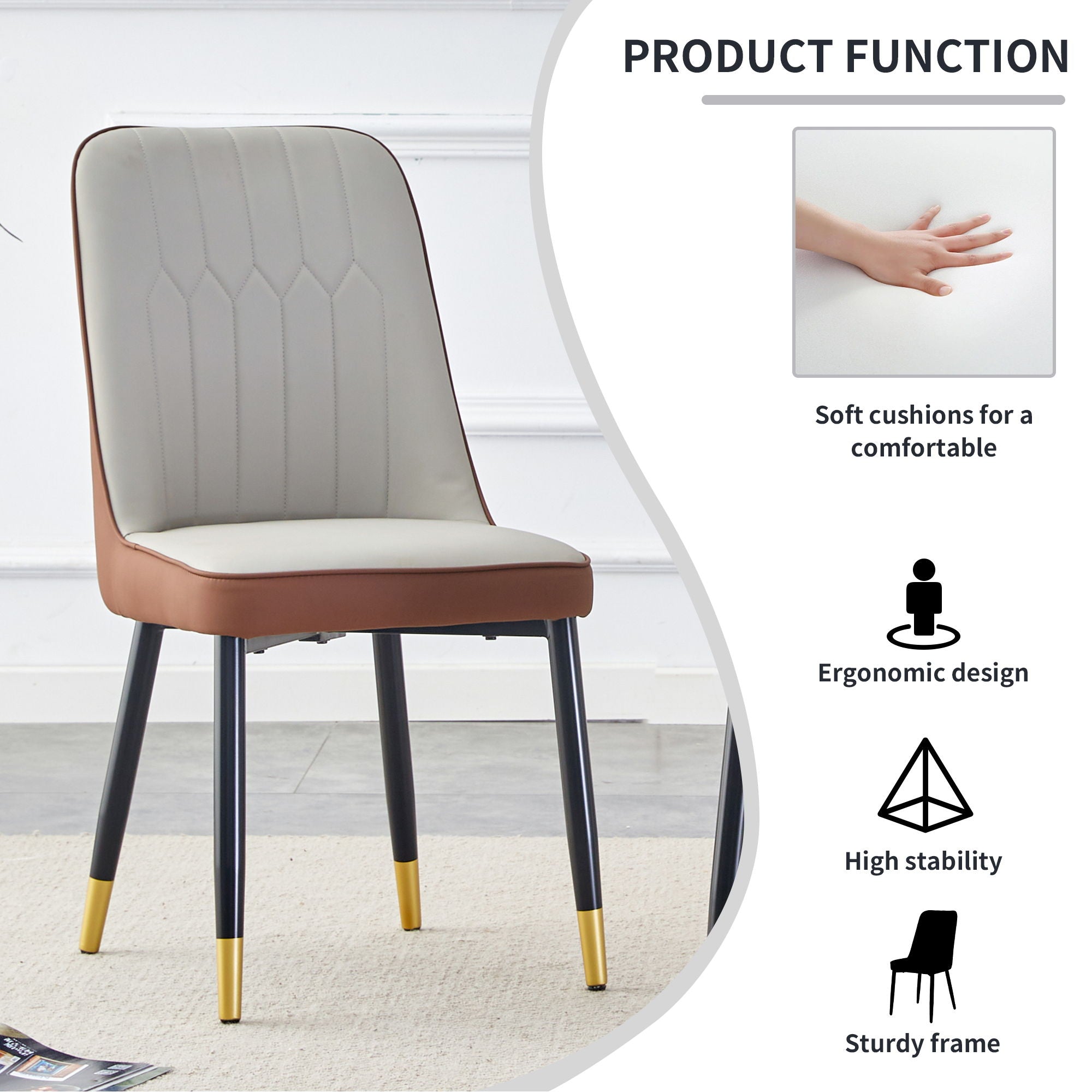 Modern Dining Chair With Metal Leg - Best Buy Furniture