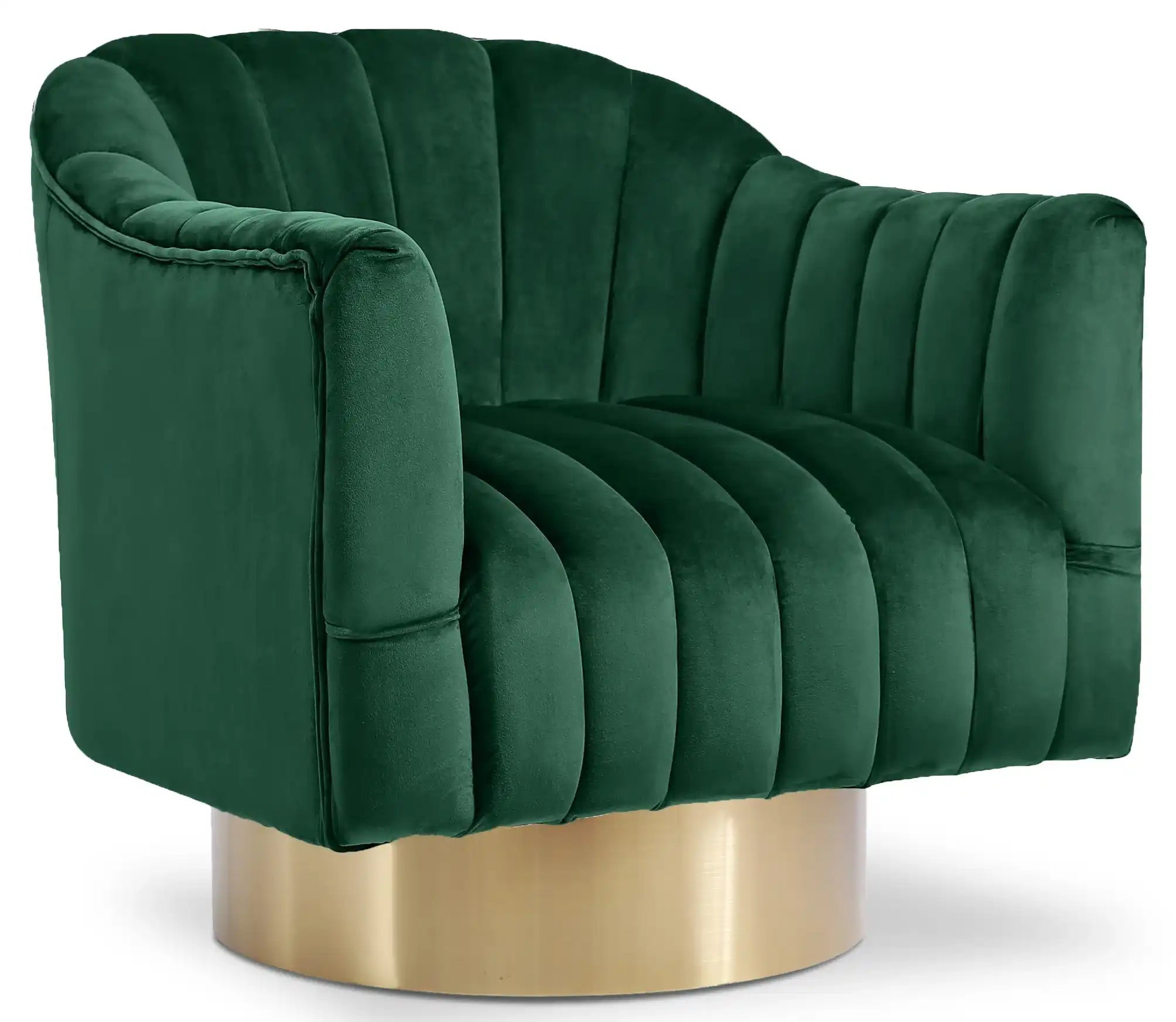 Farrah - Accent Chair with Gold Base - Best Buy Furniture