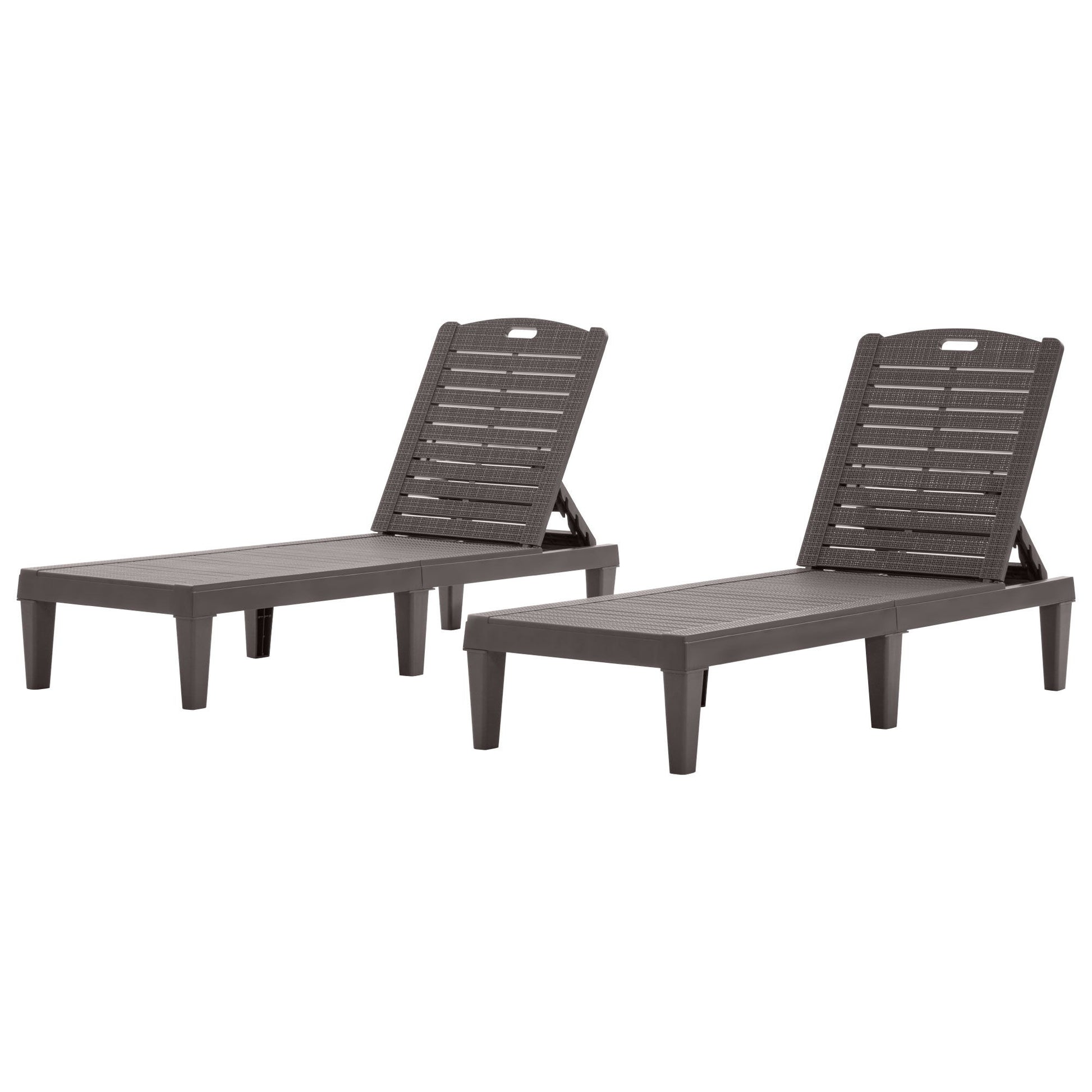 2 Piece Outdoor Chaise Lounges With Adjustable Backrest - Best Buy Furniture