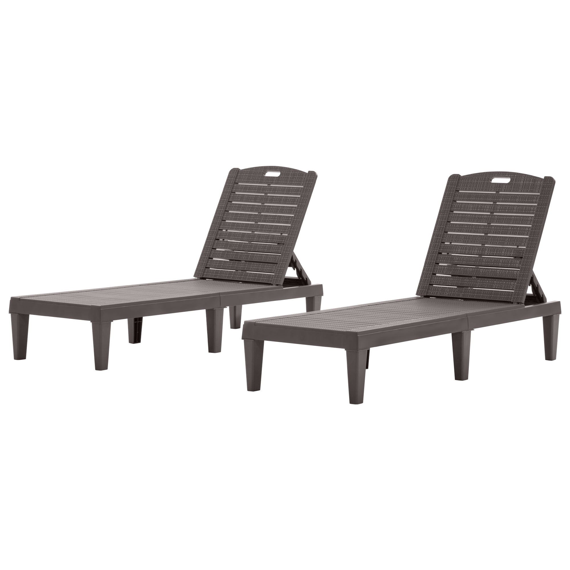 2 Piece Outdoor Chaise Lounges With Adjustable Backrest - Best Buy Furniture