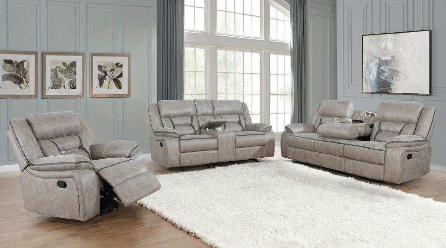 Greer - Upholstered Reclining Sofa Set - Best Buy Furniture