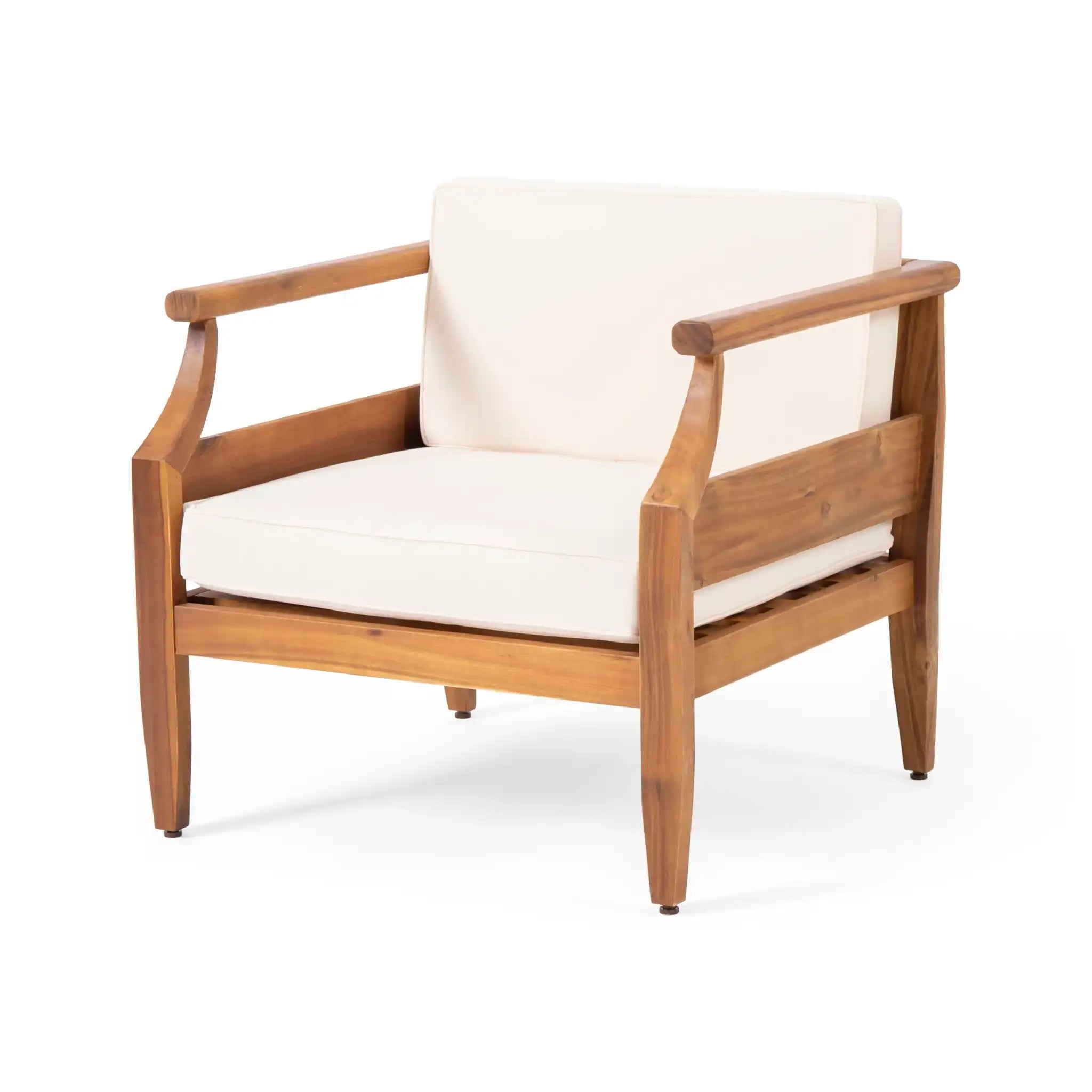 Outdoor Club Chair With Recessed Arms And Cushions - Best Buy Furniture