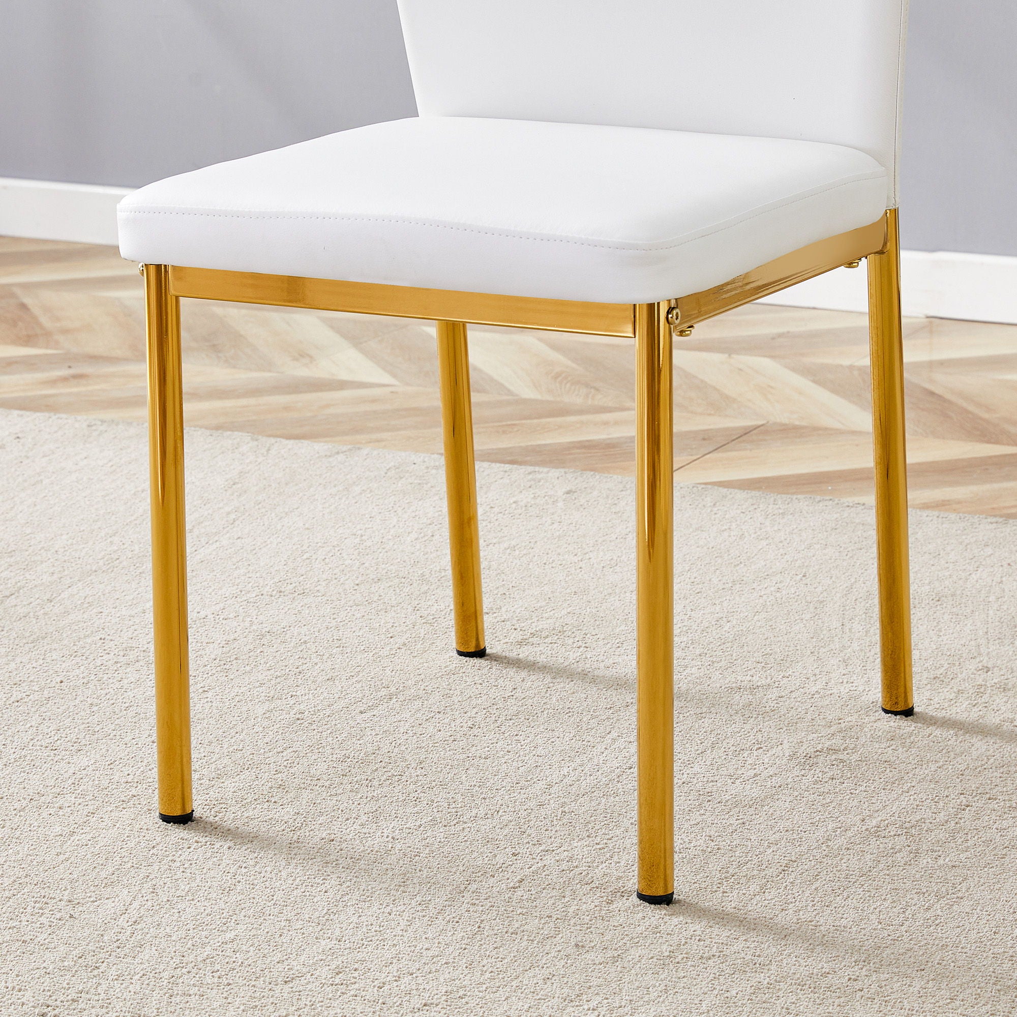 Luxury Simple Chair With Metal Gold Leg - Best Buy Furniture