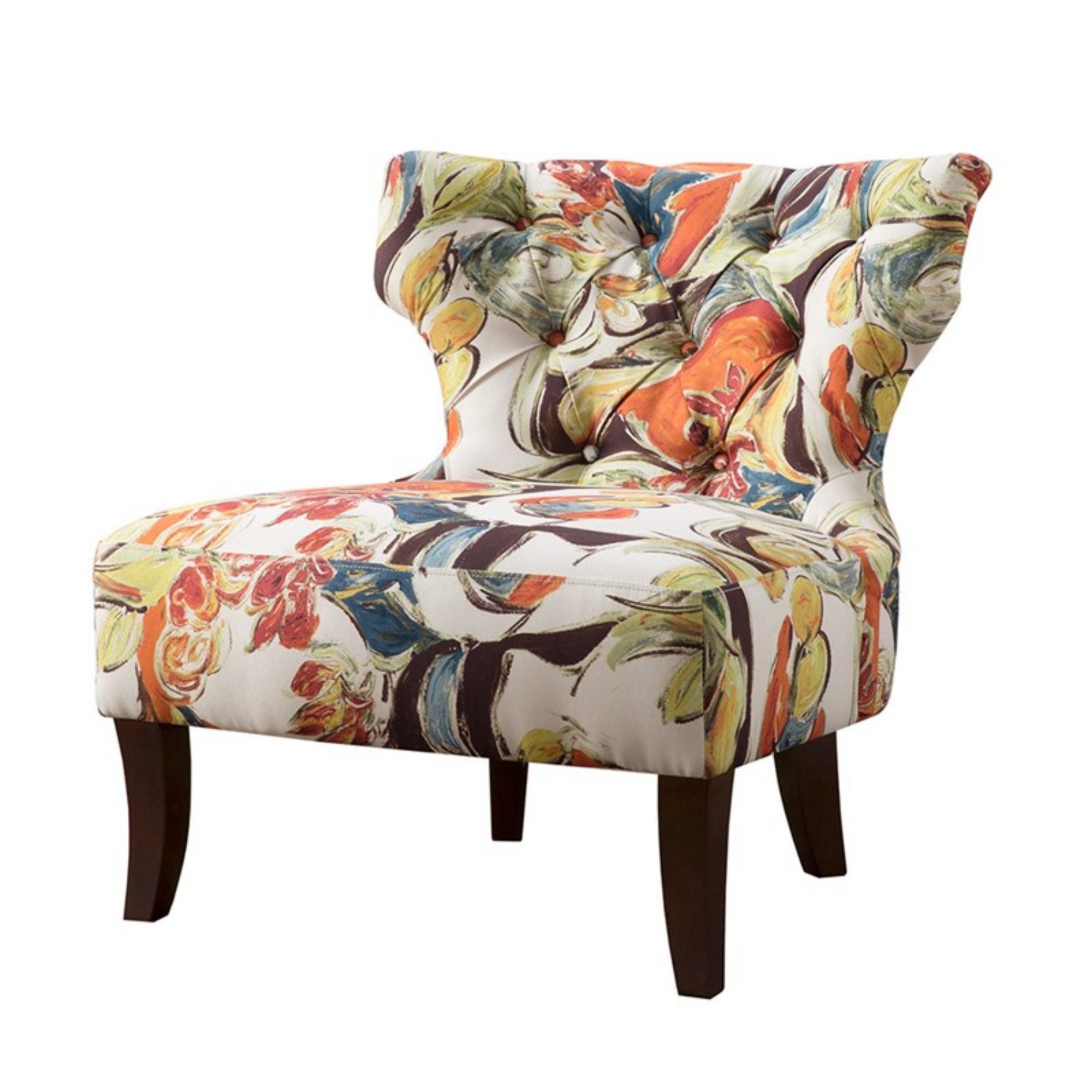 Erika - Accent Chair With Printed Upholstery - Multi - Best Buy Furniture