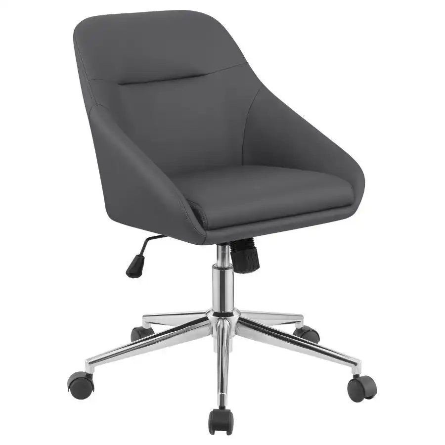 Jackman - Upholstered Adjustable Home Office Desk Chair - Best Buy Furniture