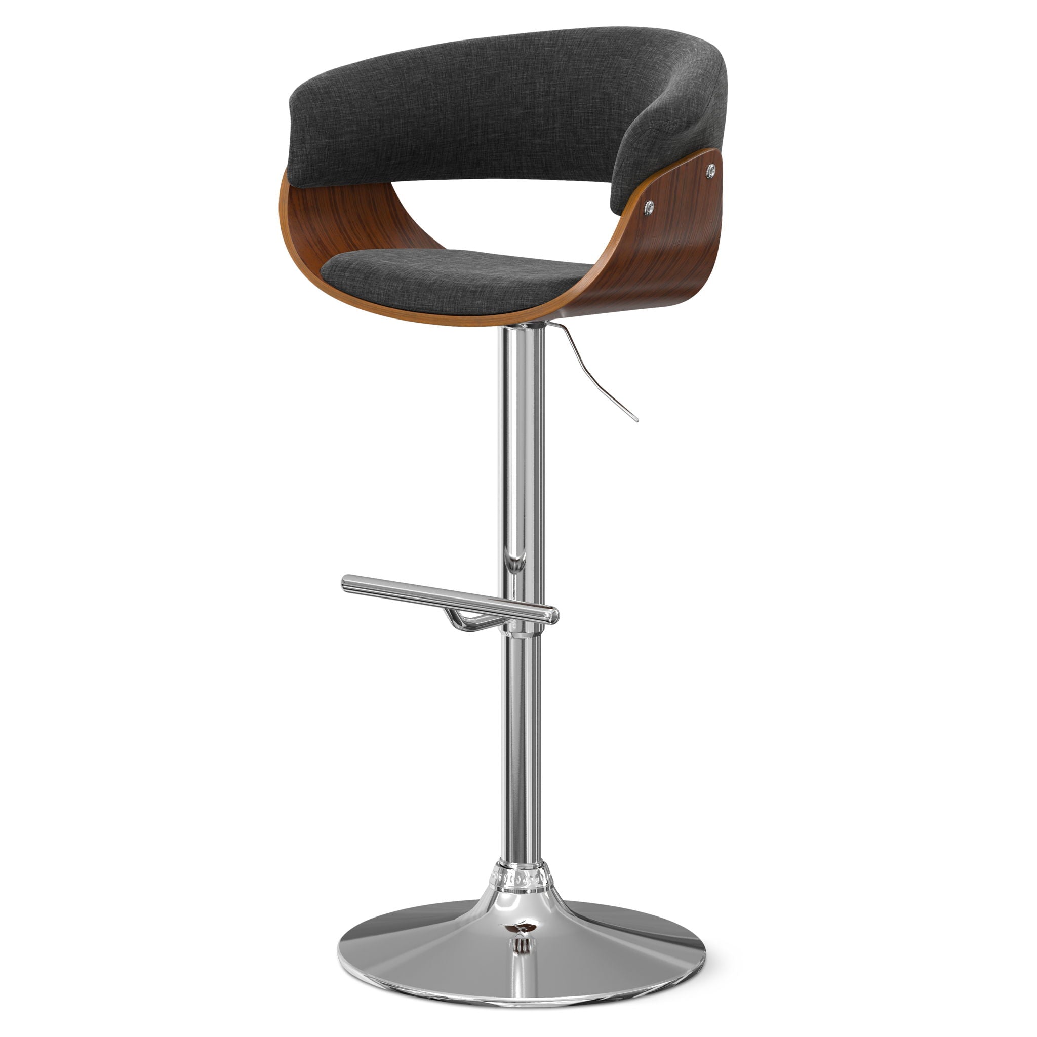 Sheldon - Upholstered Adjustable Swivel Bar Stool - Best Buy Furniture