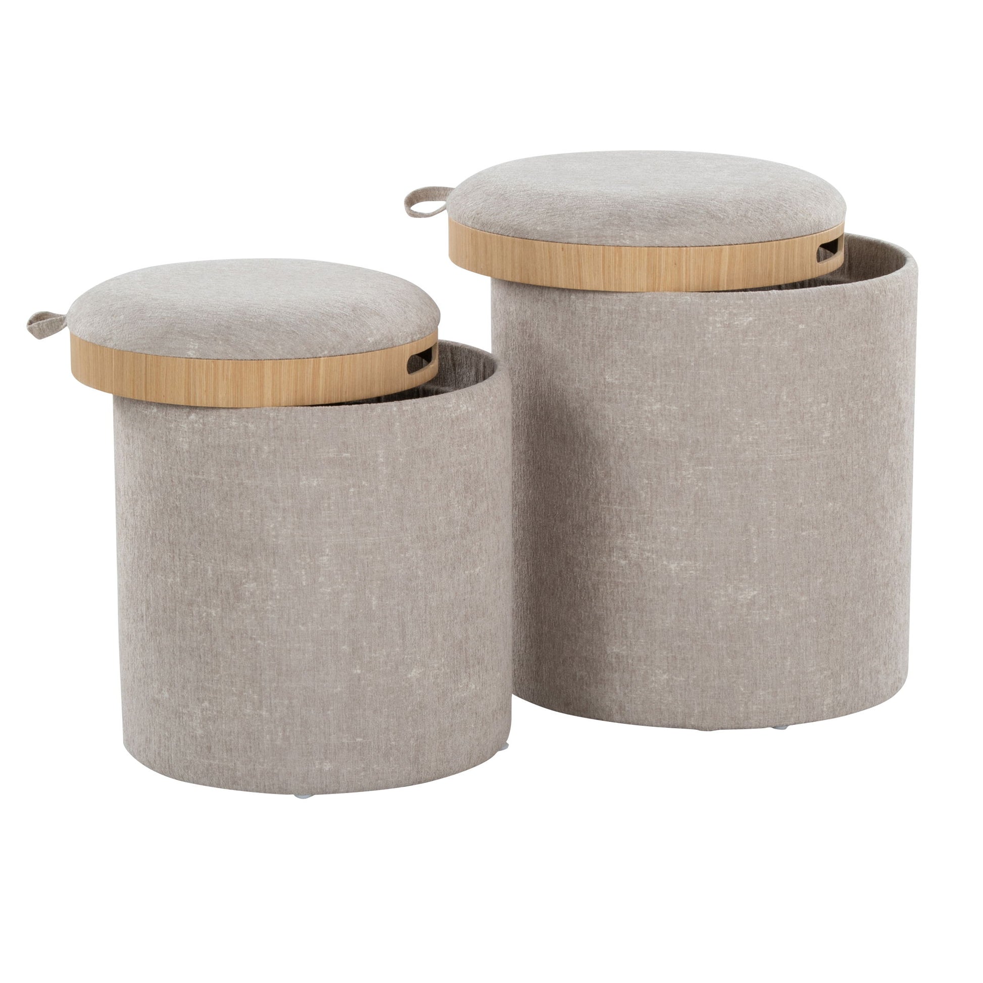 Tray - Contemporary Nesting Ottoman Set - Best Buy Furniture