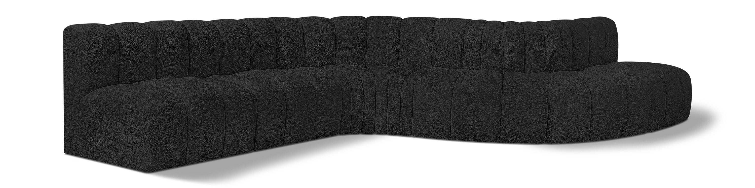 Arc - Boucle Fabric 7 Piece Modular Sofa - Best Buy Furniture