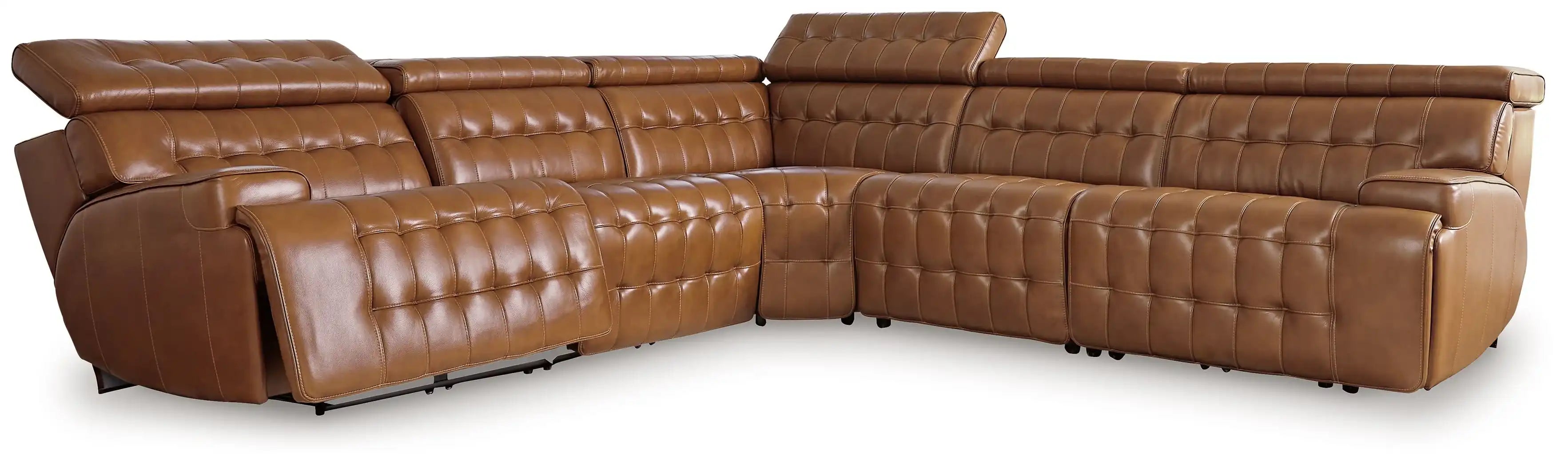 Temmpton - Power Reclining Sectional - Best Buy Furniture
