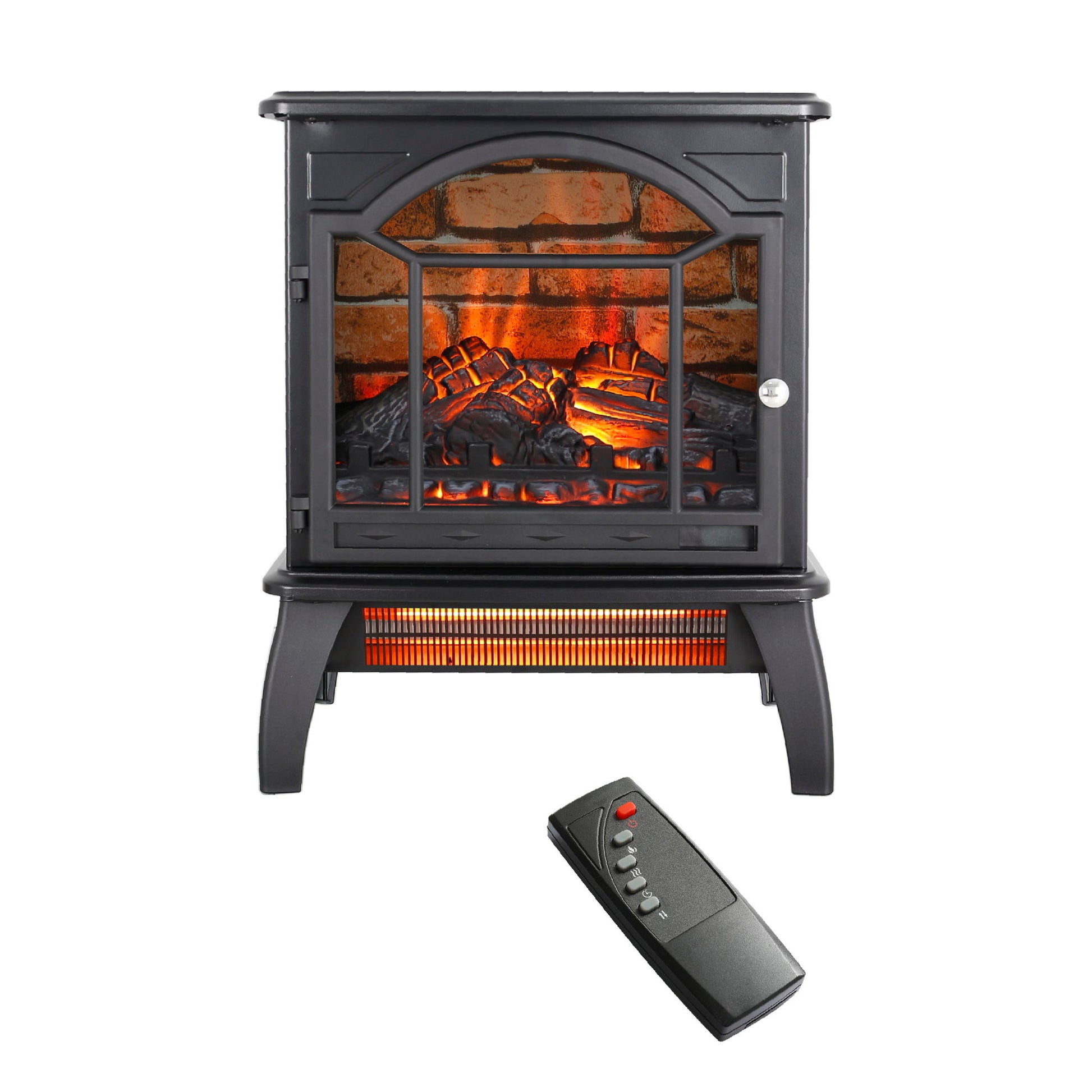 3D Flame Electric Infrared Quartz Fireplace Stove With Remote Control - Best Buy Furniture