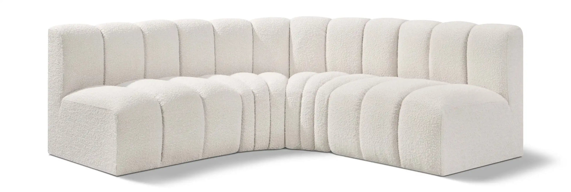 Arc - Boucle Fabric 4 Piece Corner Modular Sofa - Best Buy Furniture