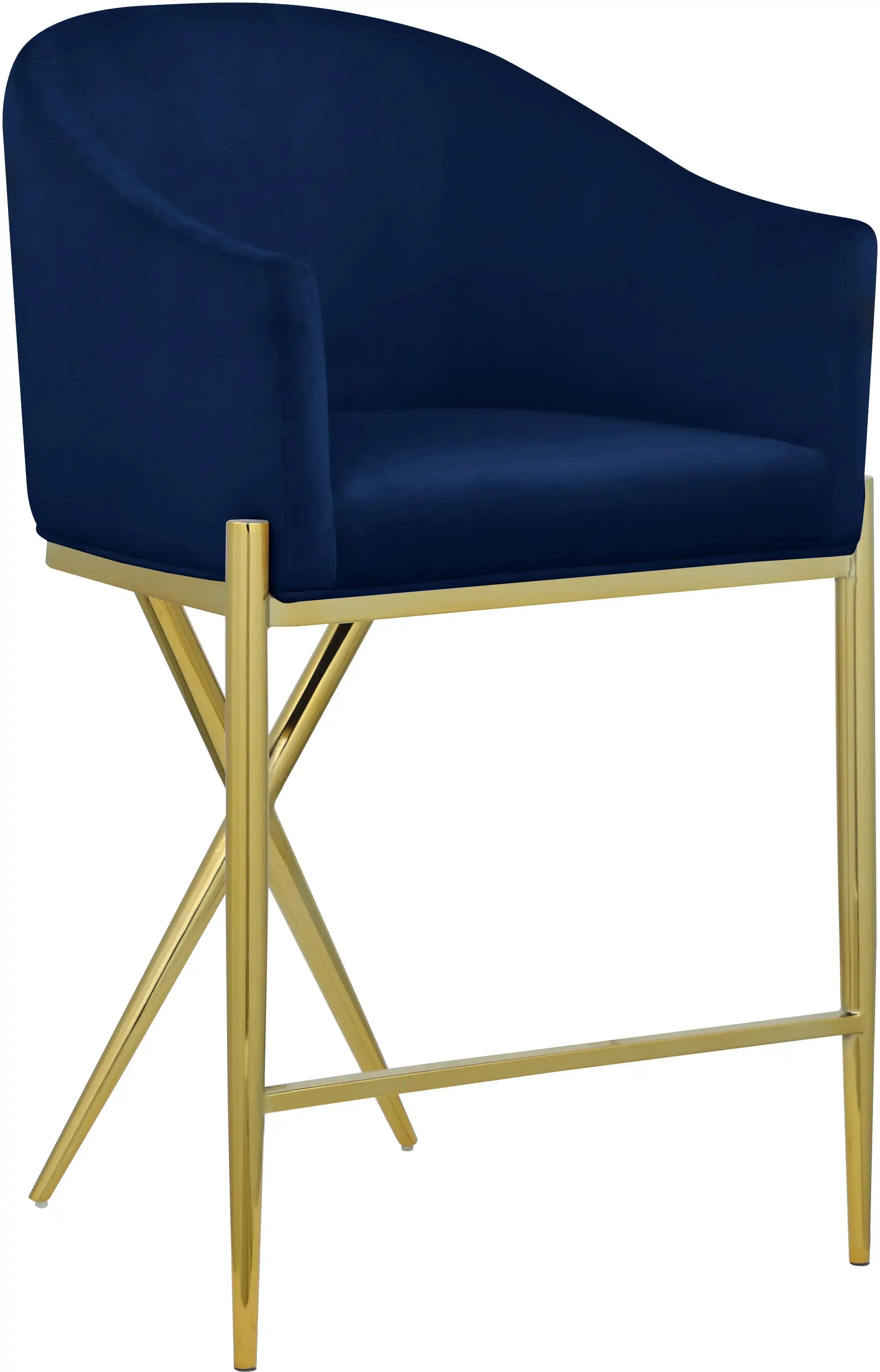 Xavier - Counter Stool with Gold Legs - Best Buy Furniture