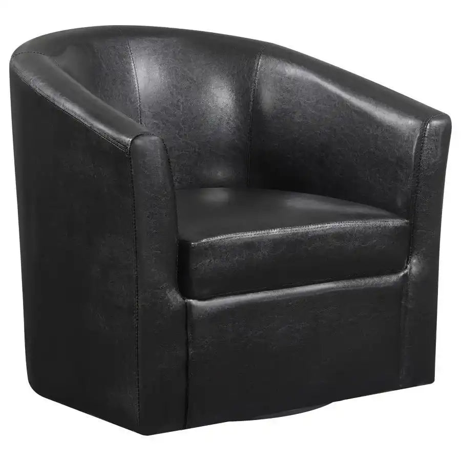 Turner - Upholstered Barrel Back Swivel Chair - Best Buy Furniture