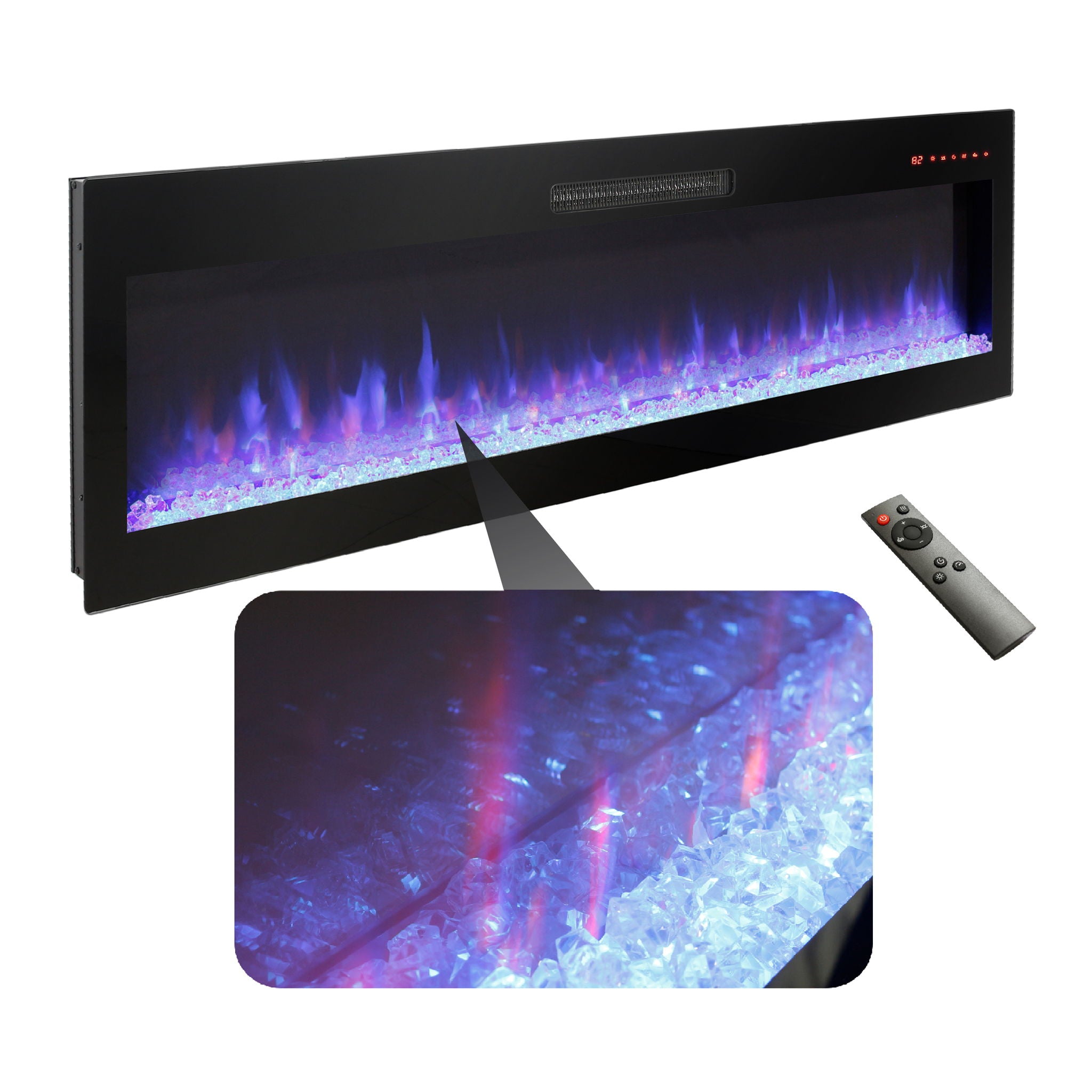 Electric Fireplace, Recessed And Wall Mounted Fireplace - Best Buy Furniture