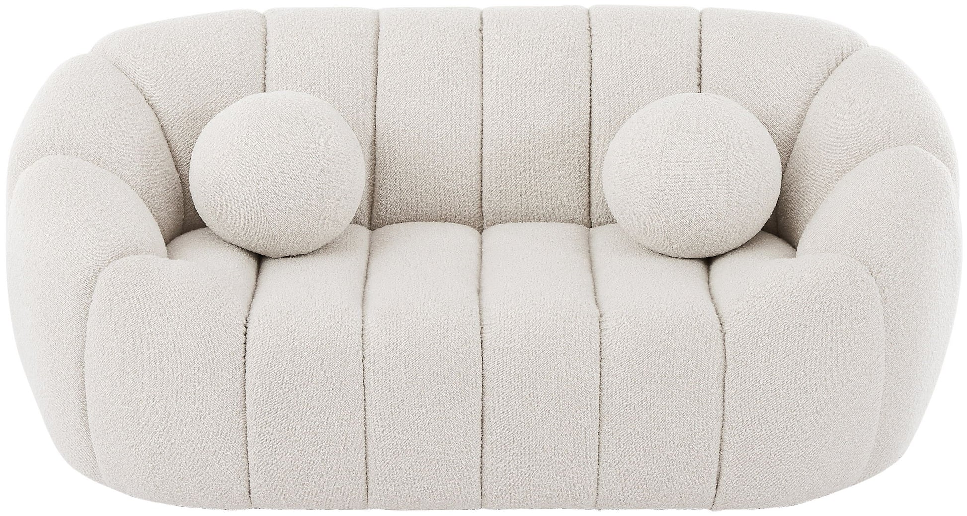 Elijah - Boucle Fabric Loveseat - Best Buy Furniture