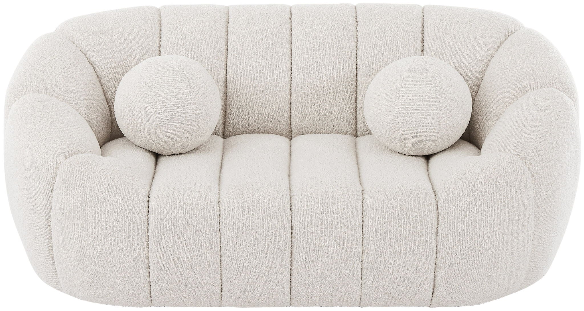 Elijah - Boucle Fabric Loveseat - Best Buy Furniture