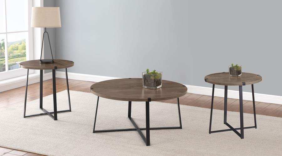 Marcus - Round Coffee Table Set - Best Buy Furniture