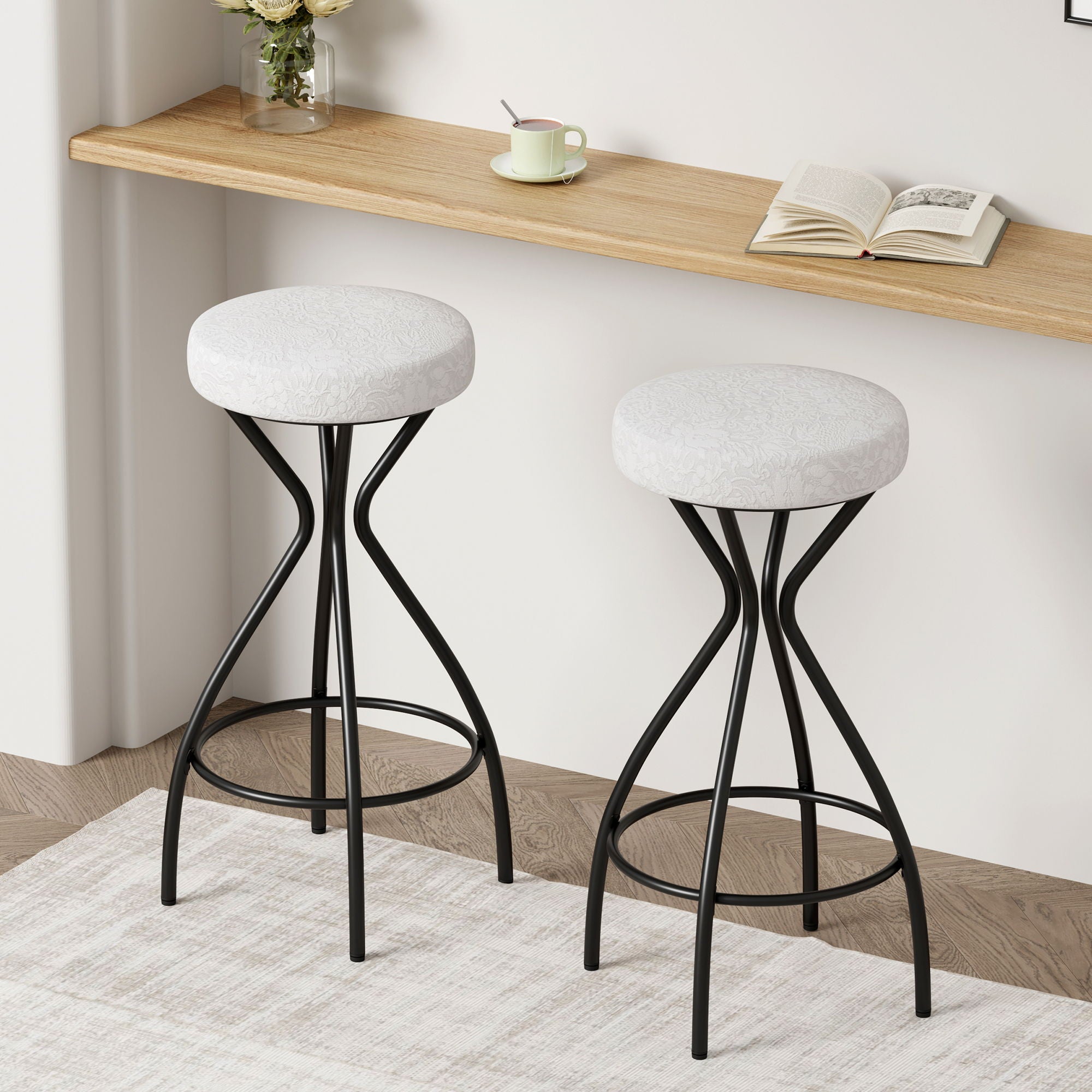 Modern Backless Bar Stools For Kitchen Island (Set of 2) - Best Buy Furniture