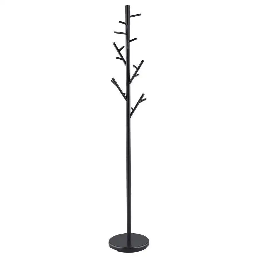 Clover - 18 Hook Freestanding Metal Coat Rack Hat Hanger - Black - Best Buy Furniture