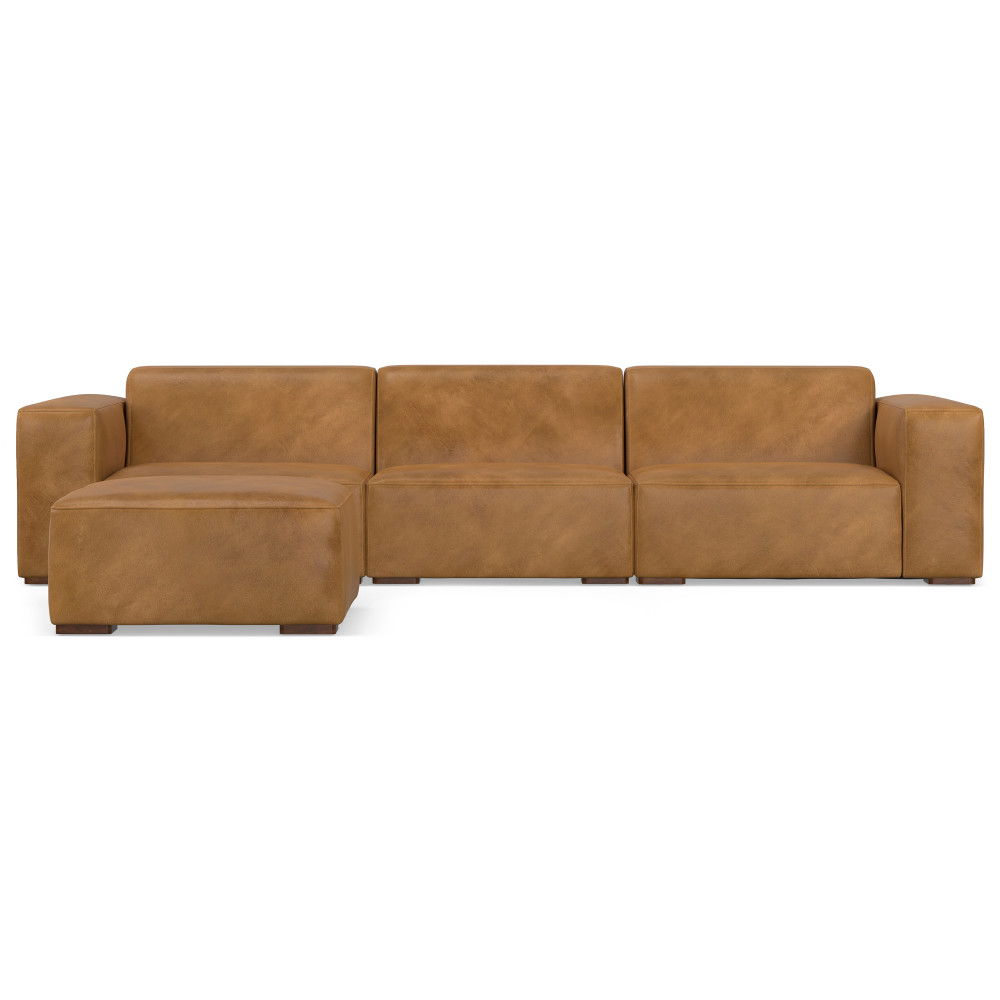 Rex - Handcrafted Sectional Sofa And Ottoman - Best Buy Furniture