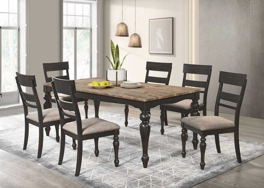 Bridget - Wood Dining Side Chair (Set of 2) - Charcoal - Best Buy Furniture