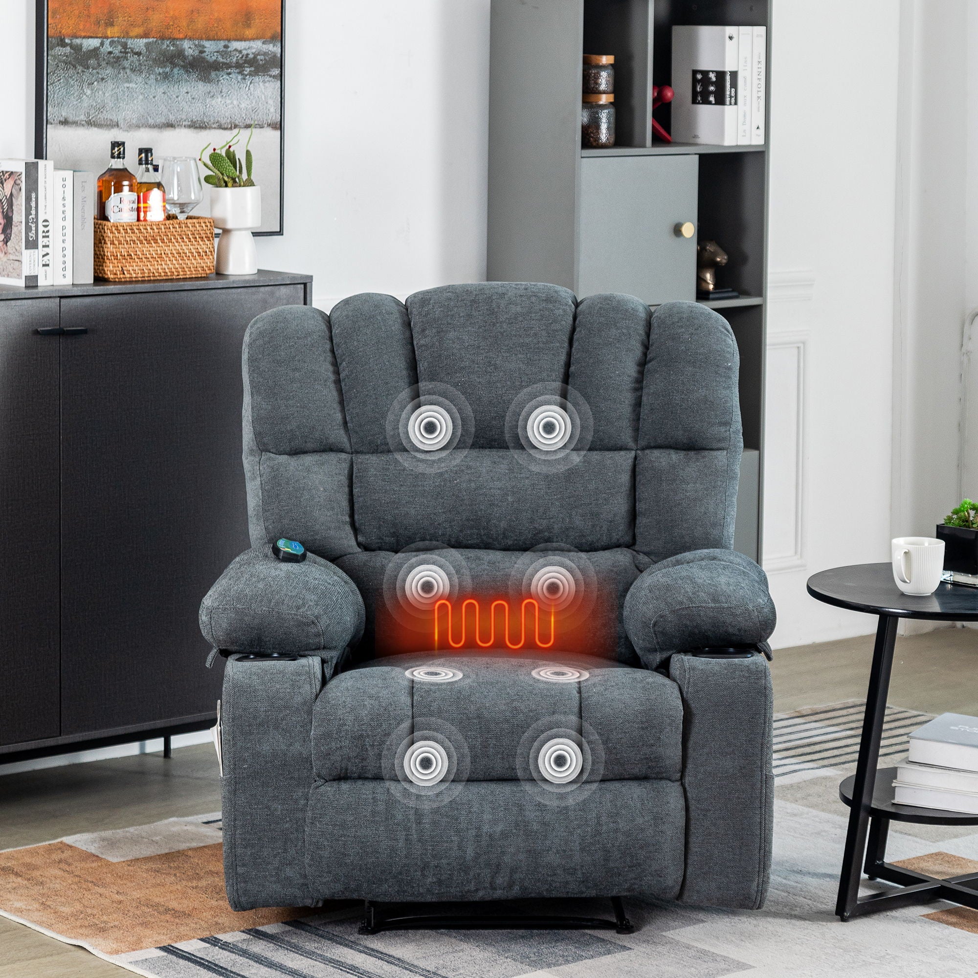 Massage Recliner Chair Sofa With Heating Vibration - Best Buy Furniture