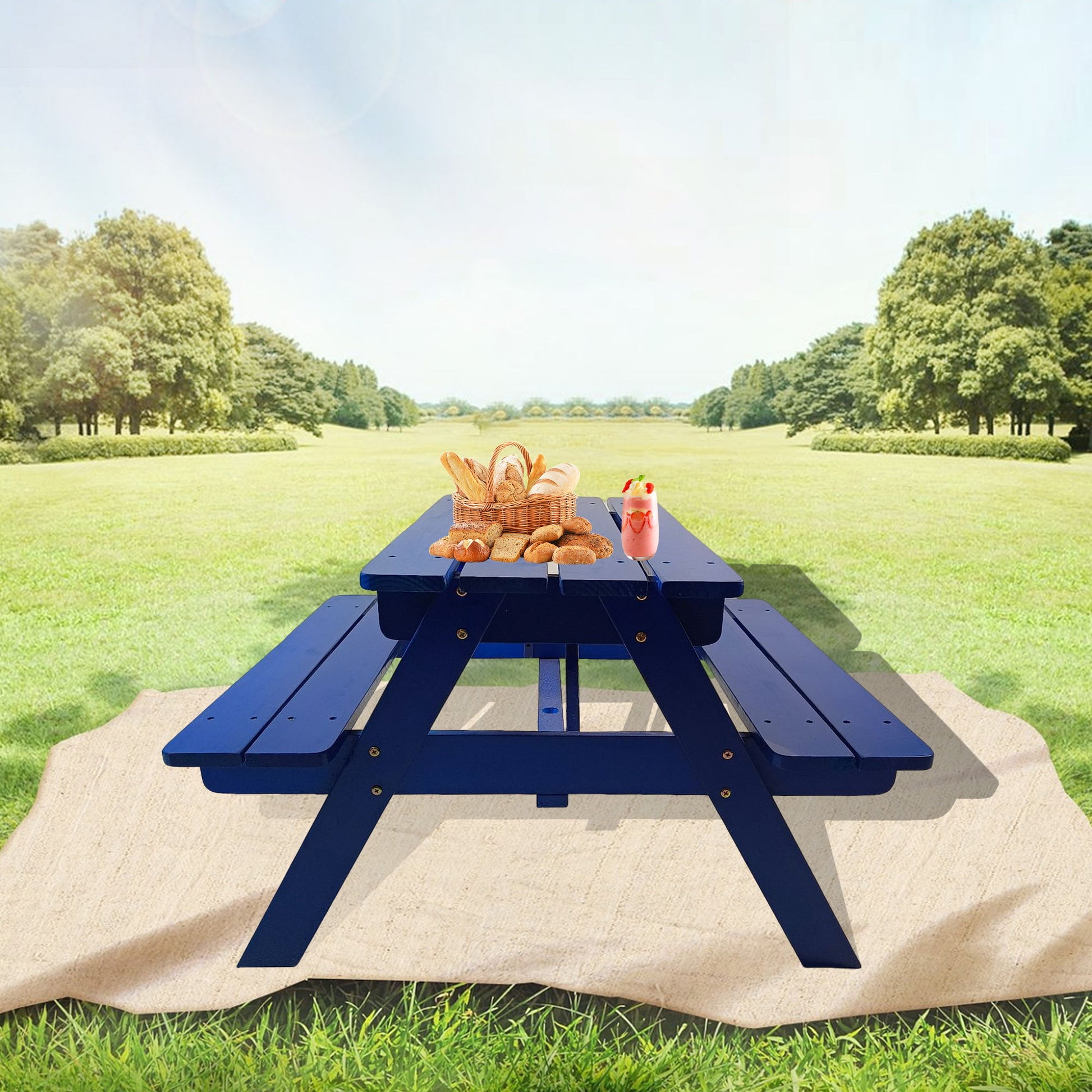 Durable Solid Wood Children's Dining Table And Chairs Set, Multi-Functional - Best Buy Furniture