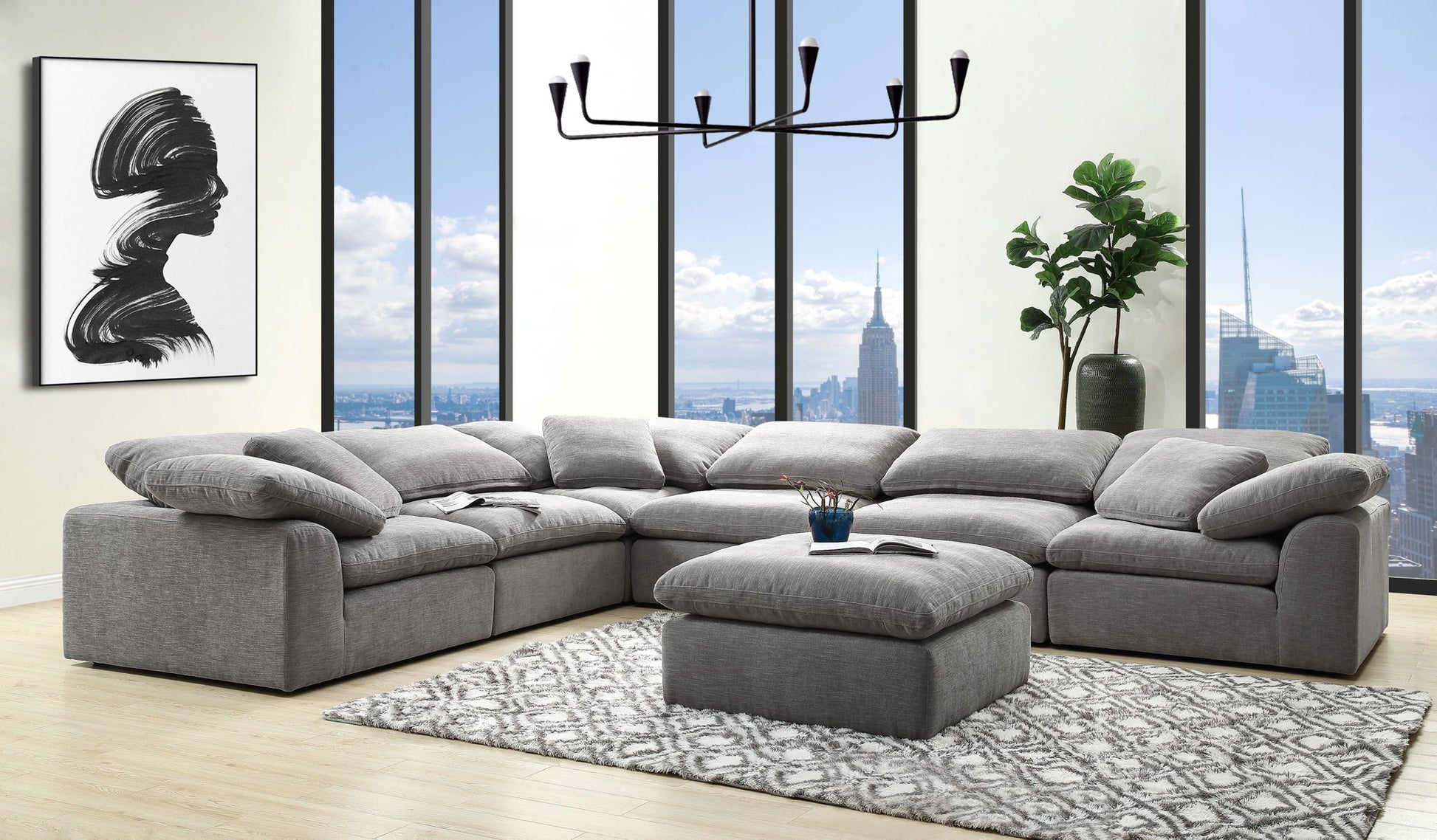Naveen - Modular Sectional With Ottoman - Best Buy Furniture