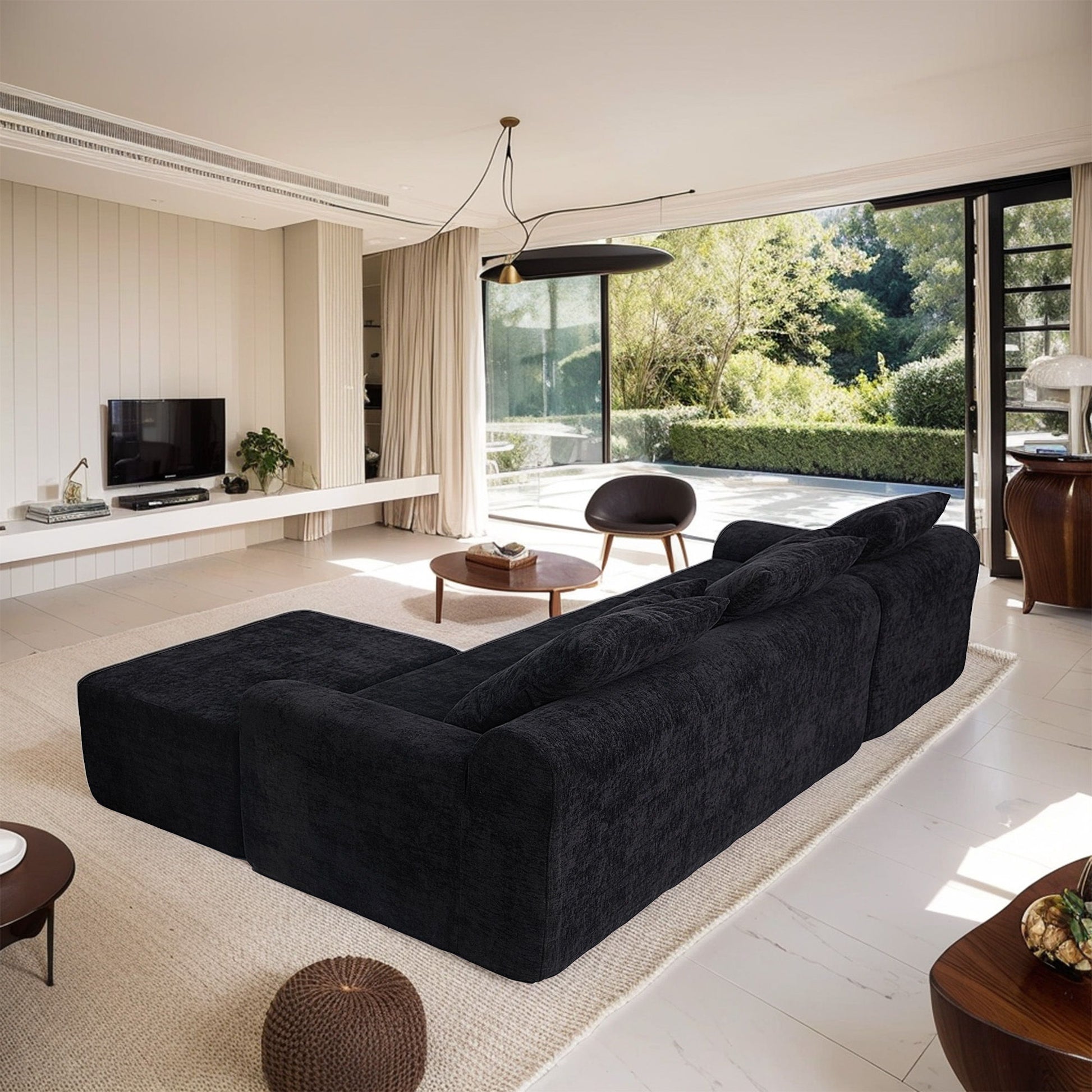 Modern L Shaped Sectional Sofa With Adjustable Configurations - Best Buy Furniture